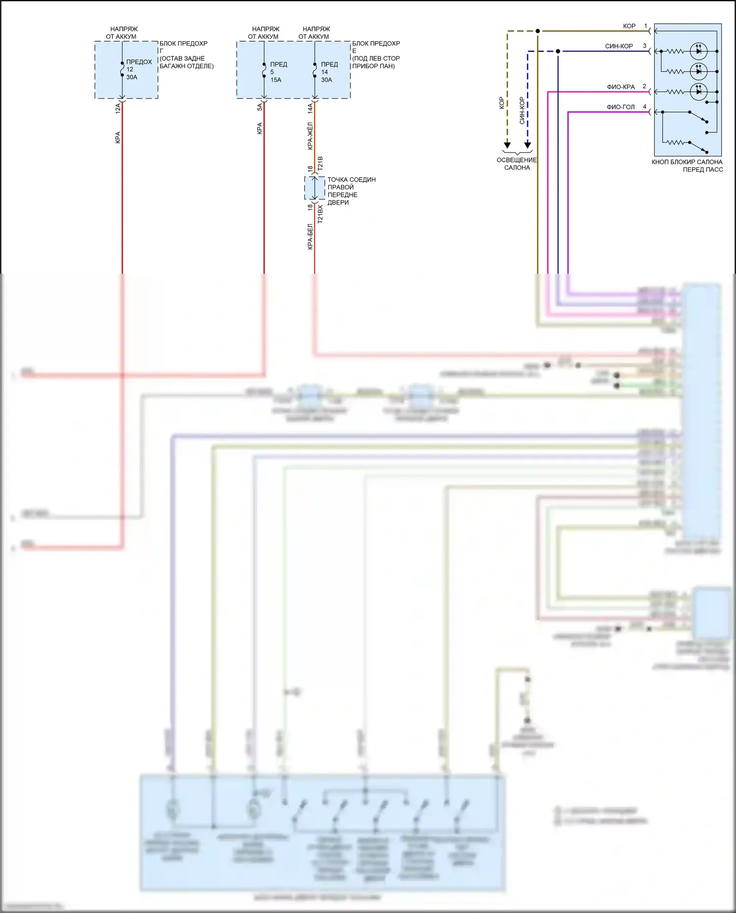 Q8 Audi I (2018-2023): Электросхема защиты от взлома (6 из 6) 