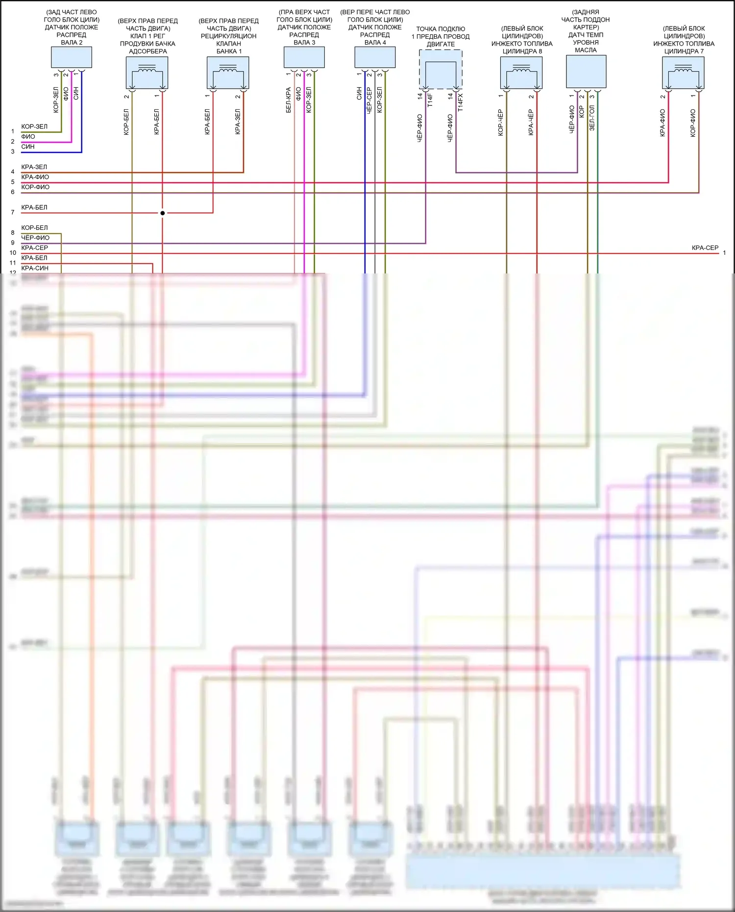 RS Q8 Audi I (2019-2024): Электросхема двигателя 4.0l turbo hybrid (10 из 12) 