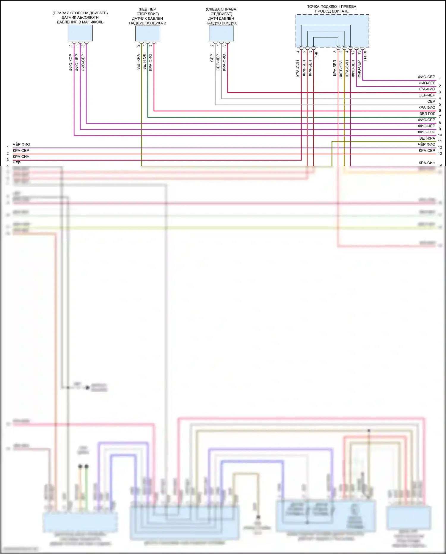 RS Q8 Audi I (2019-2024): Электросхема двигателя 4.0l turbo hybrid (4 из 12) 