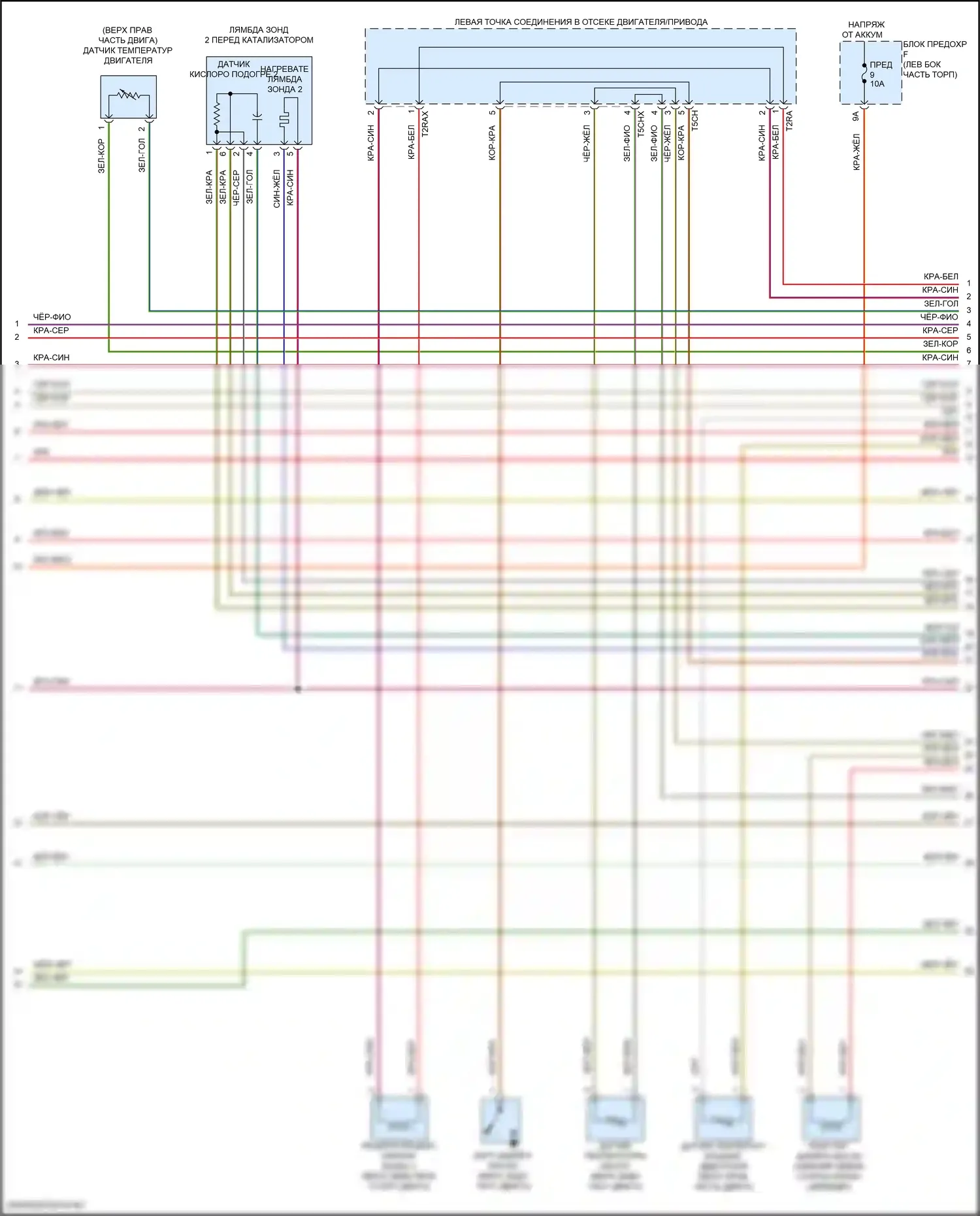 RS Q8 Audi I (2019-2024): Электросхема двигателя 4.0l turbo hybrid (7 из 12) 