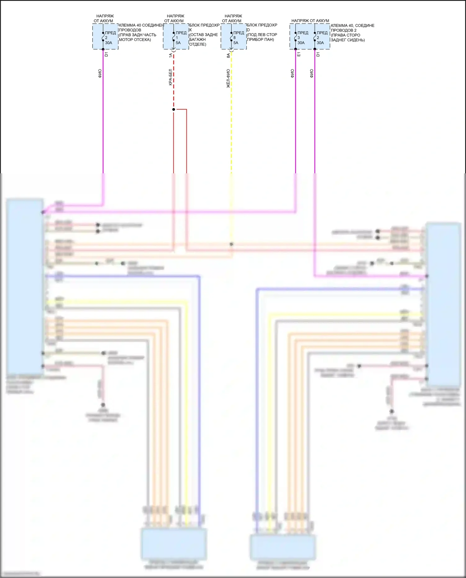 RS Q8 Audi I (2019-2024): Электросхема автоматического раскачивания 