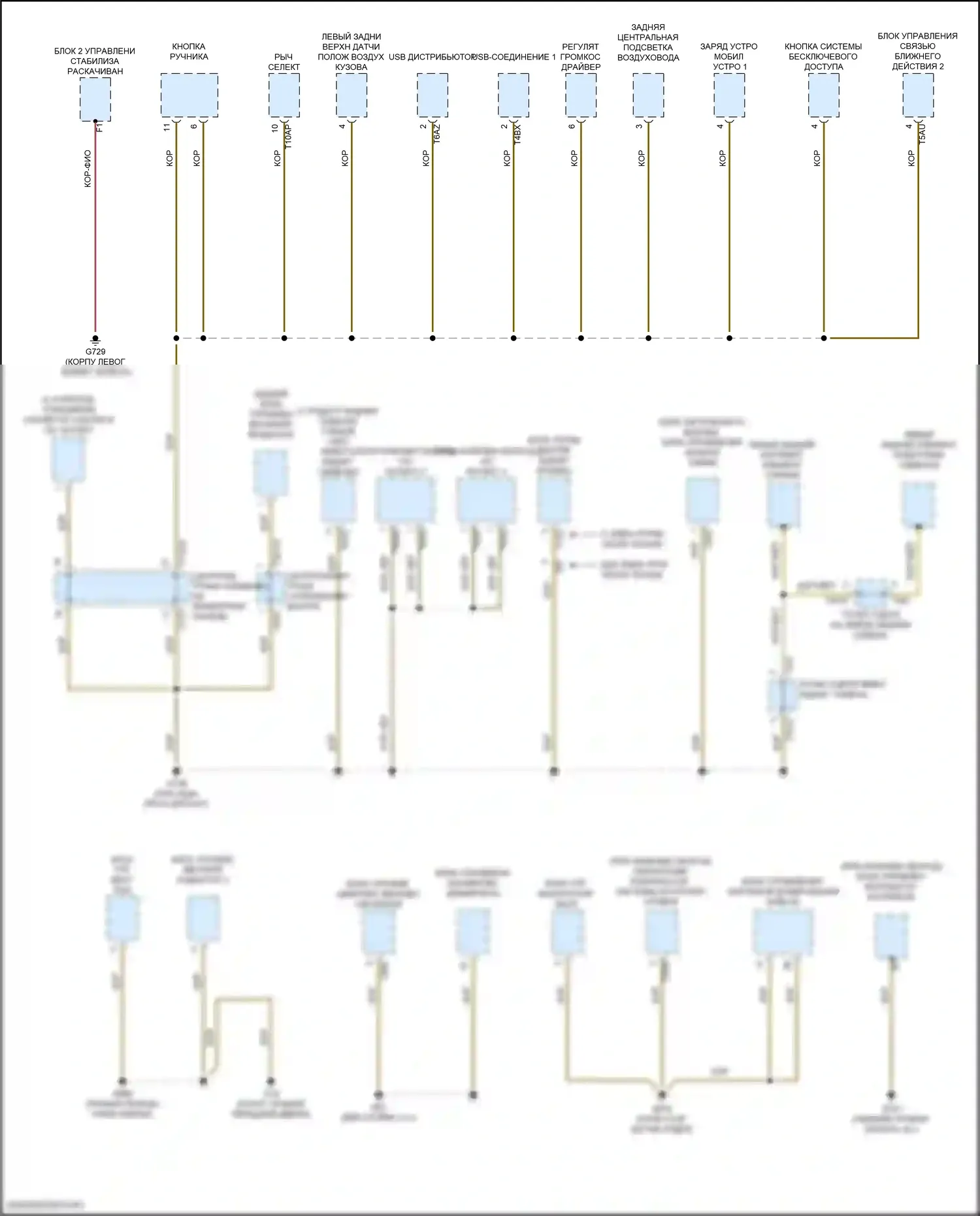 RS Q8 Audi I (2019-2024): Электросхема распределения массы (7 из 7) 