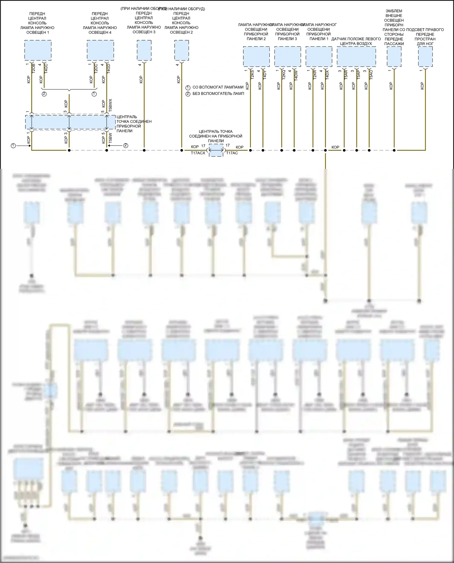 RS Q8 Audi I (2019-2024): Электросхема разводки массы (6 из 7) 