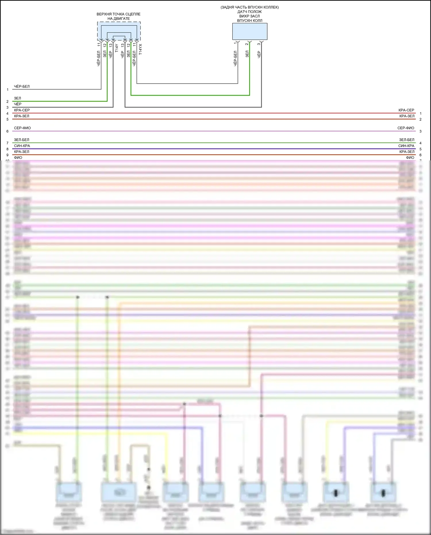 RS3 Audi 8V рестайлинг (2017-2021): Электросхема двигателя 2.5л турбо (5 из 8) 