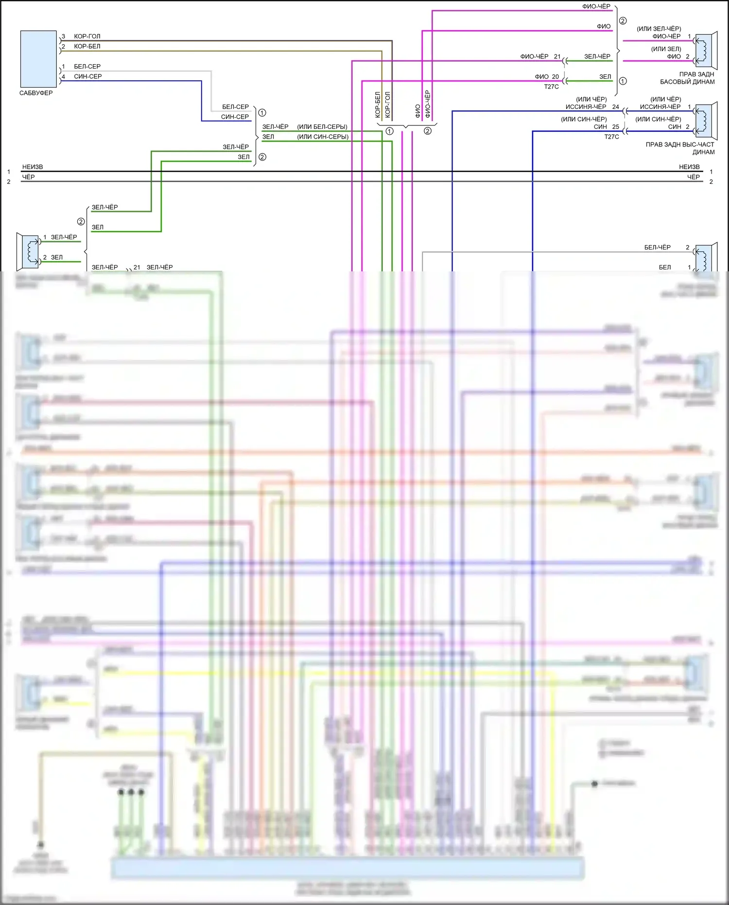 RS3 Audi 8V рестайлинг (2017-2021): Электросхема навигации, с усилителем (4 из 5) 