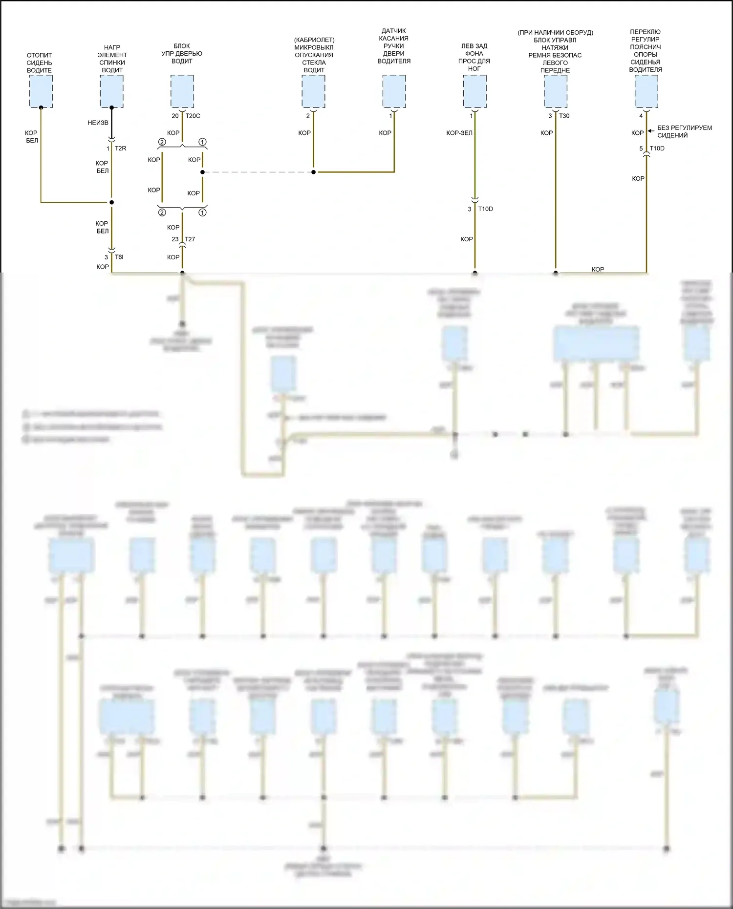 RS3 Audi 8V рестайлинг (2017-2021): Электросхема разводки массы (2 из 8) 