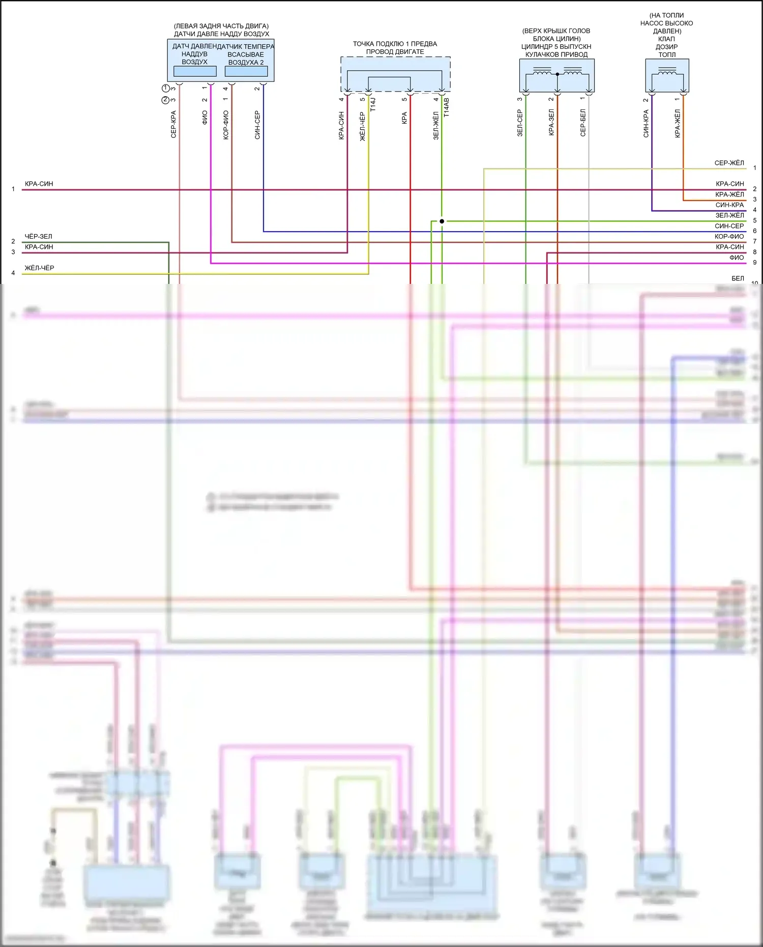 RS3 Audi 8Y (2021-2024): Электросхема двигателя 2.5л турбо (6 из 11) 