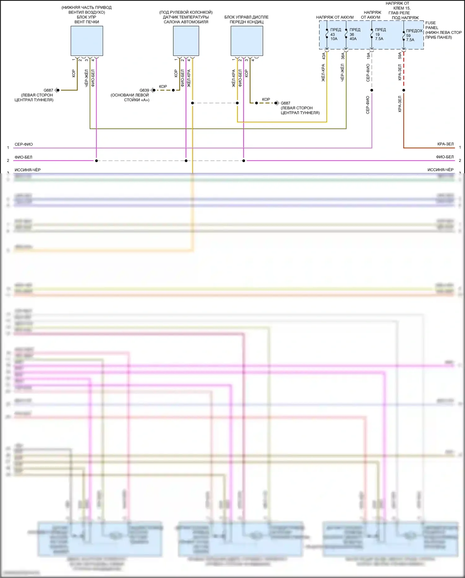 RS3 Audi 8Y (2021-2024): Электросхема климат контроля, с климатом (2 из 6) 