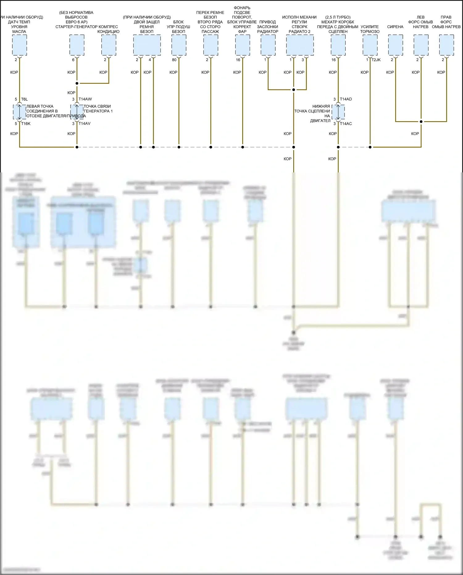 RS3 Audi 8Y (2021-2024): Электросхема разводки массы (1 из 7) 