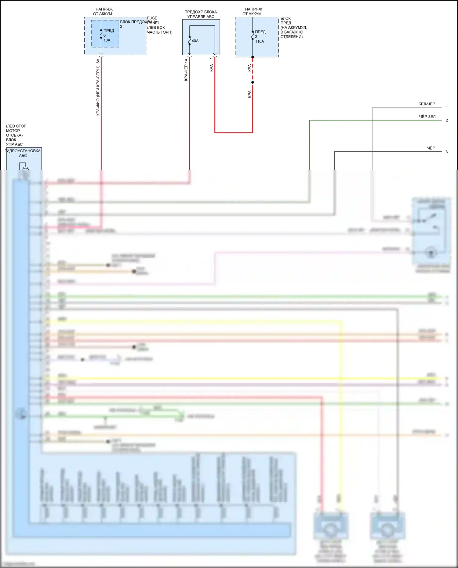 RS5 Audi 8T рестайлинг (2012-2016): Антиблокировочная система abs электросхема (1 из 3) 