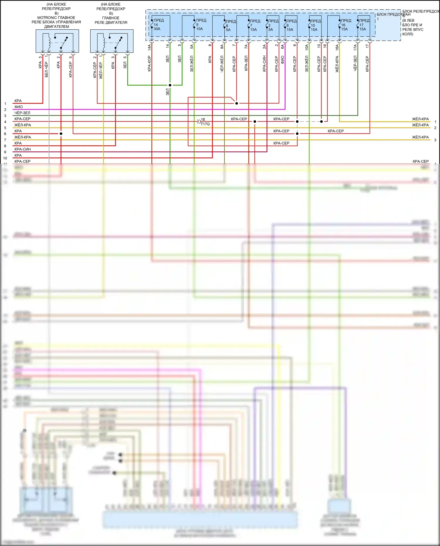 RS5 Audi 8T рестайлинг (2012-2016): Электросхема двигателя 4.2l (3 из 7) 