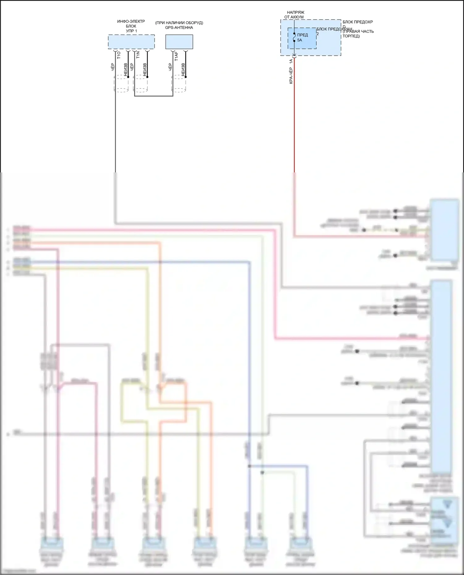 RS5 Audi 8T рестайлинг (2012-2016): Электросхема навигации, кабриолет стандарт mmi и базовый mmi (2 из 2) 