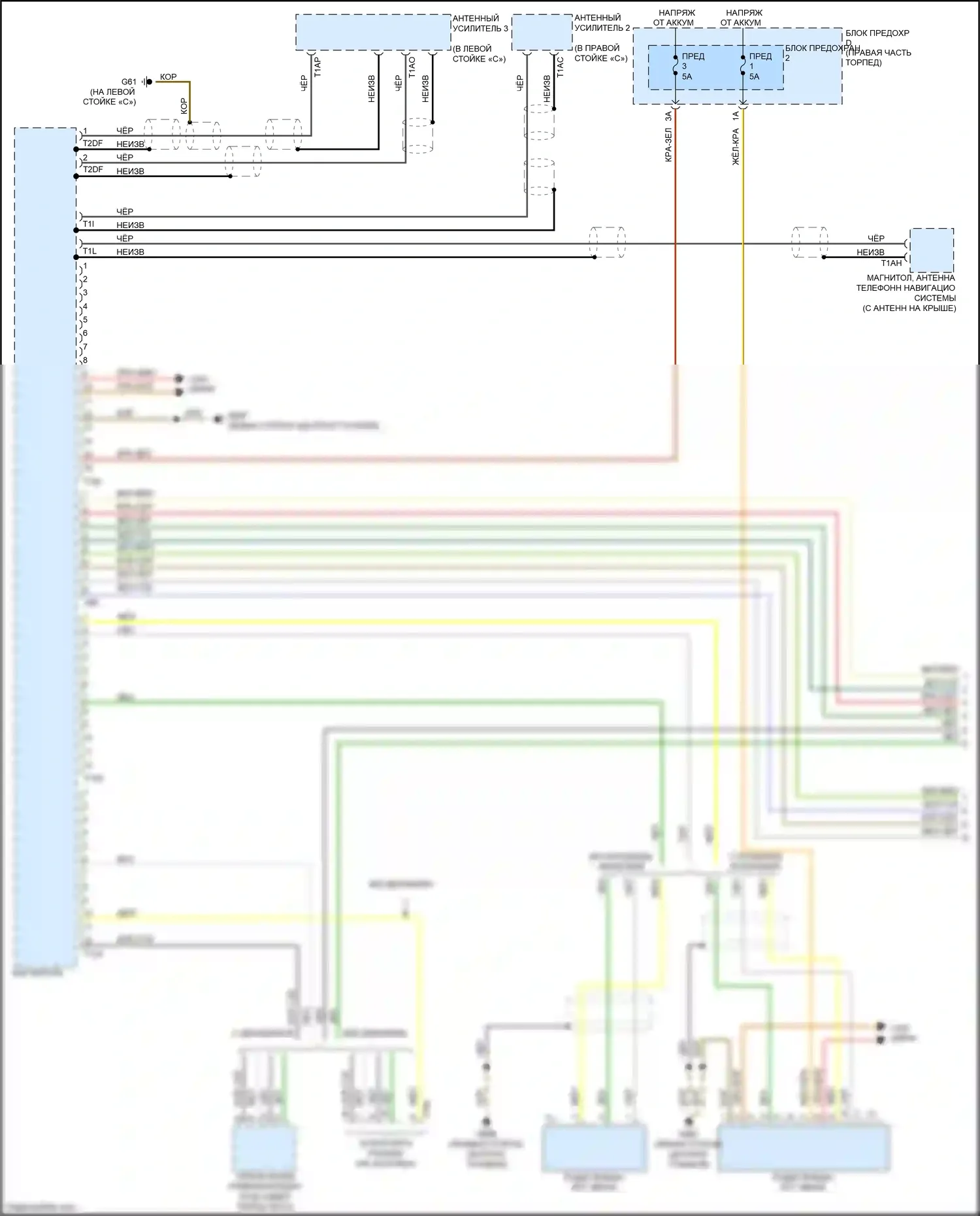 RS5 Audi 8T рестайлинг (2012-2016): Электросхема навигации, купе премиум информационно-развлекательная (1 из 2) 