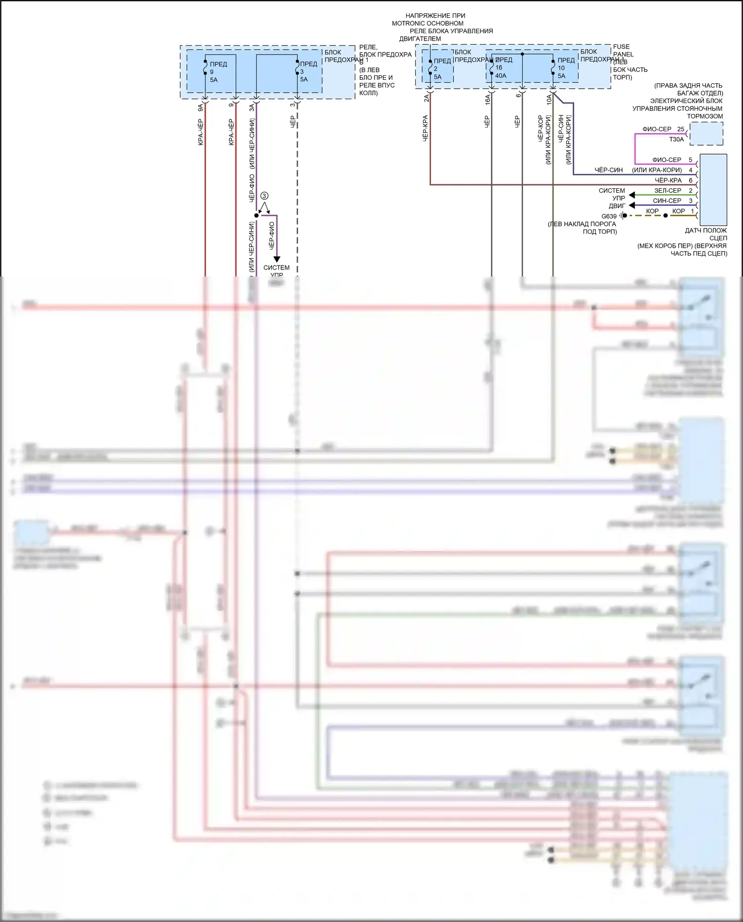 RS5 Audi 8T рестайлинг (2012-2016): Электросхема стартера (2 из 2) 