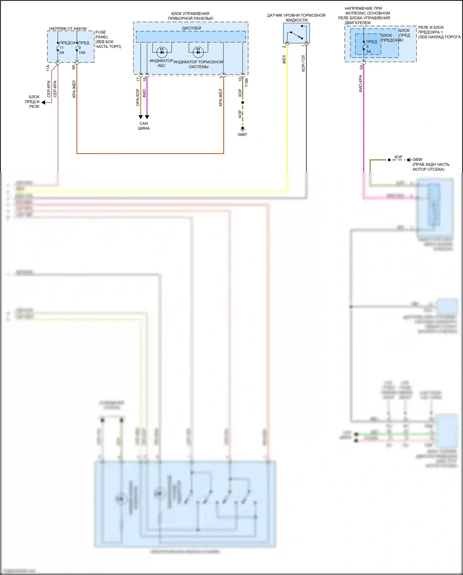 RS5 Audi F5 рестайлинг (2019-2024): Антиблокировочная система abs электросхема (3 из 3) 