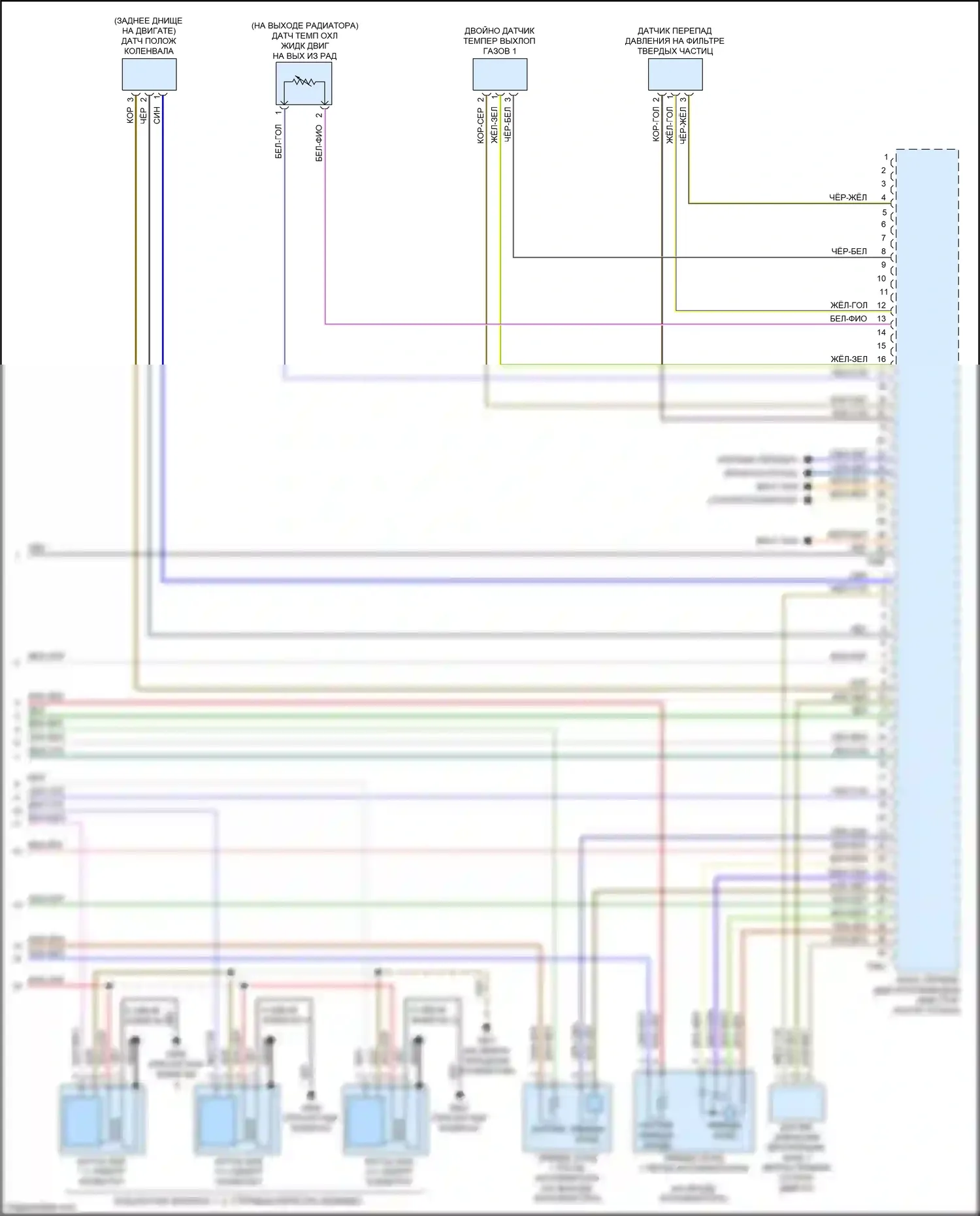 RS5 Audi F5 рестайлинг (2019-2024): Электросхема двигателя 2.9л турбо (10 из 10) 