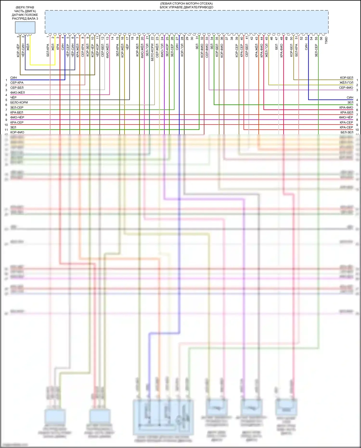 RS5 Audi F5 рестайлинг (2019-2024): Электросхема двигателя 2.9л турбо (7 из 10) 