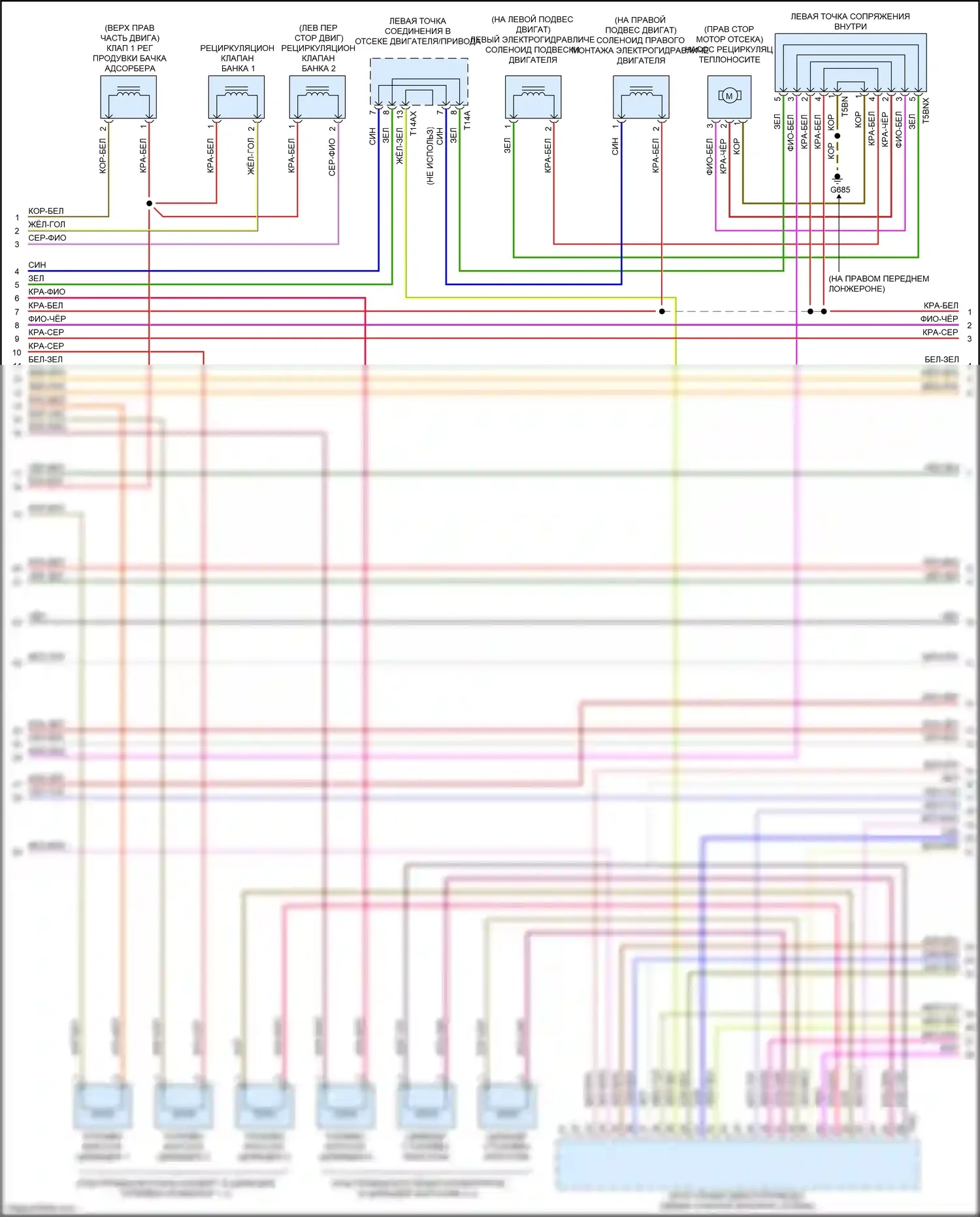 RS5 Audi F5 рестайлинг (2019-2024): Электросхема двигателя 2.9л турбо (8 из 10) 