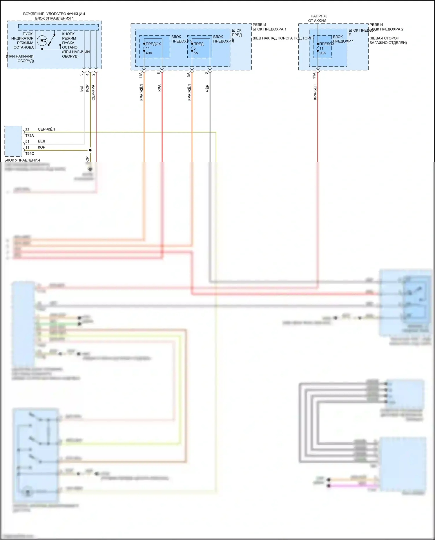 RS5 Audi F5 рестайлинг (2019-2024): Электросхема стартера (2 из 2) 