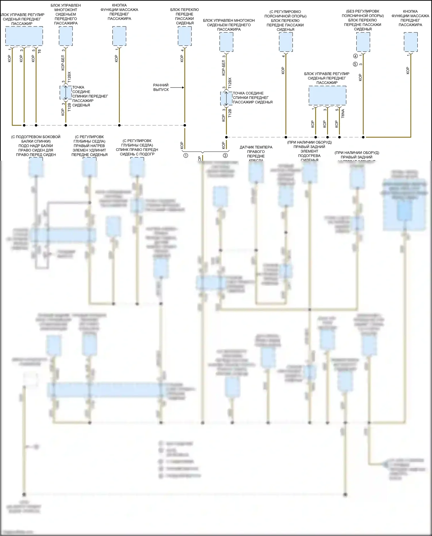 RS5 Audi F5 рестайлинг (2019-2024): Электросхема точек подключения масс (7 из 9) 