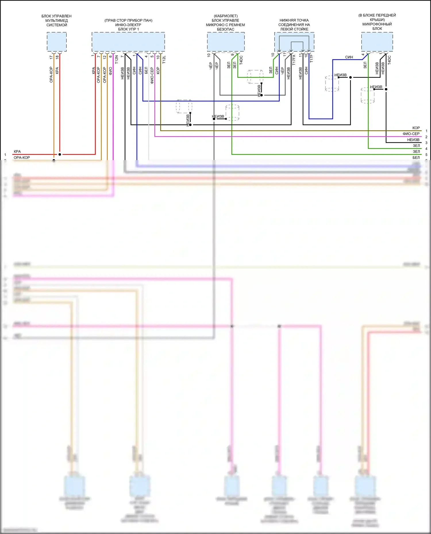 RS5 Audi F5 (2017-2019): Can шина электросхема (7 из 8) 
