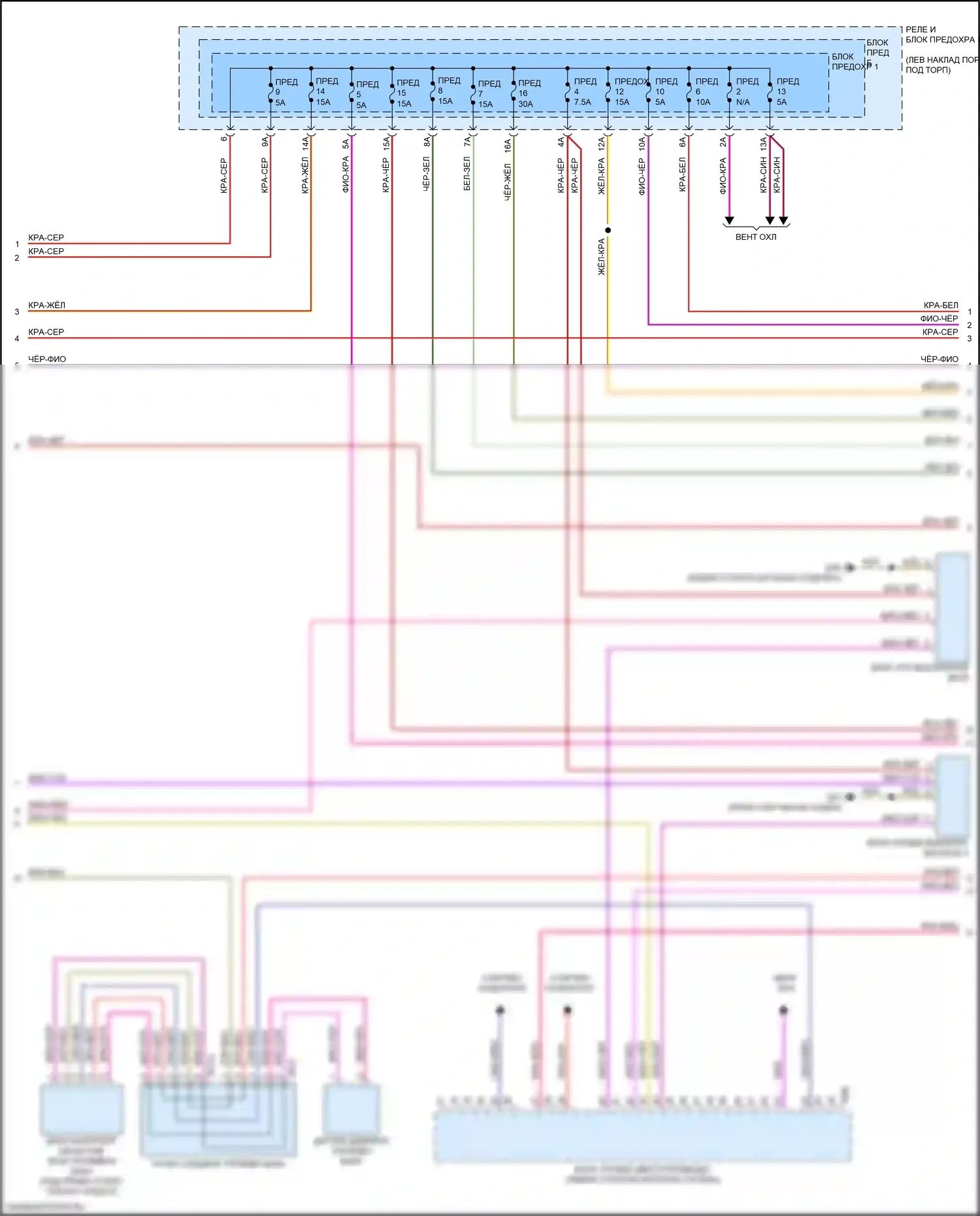 RS5 Audi F5 (2017-2019): Электросхема двигатель 2.9л турбо, электросхема органов управления двигателем (2 из 10) 
