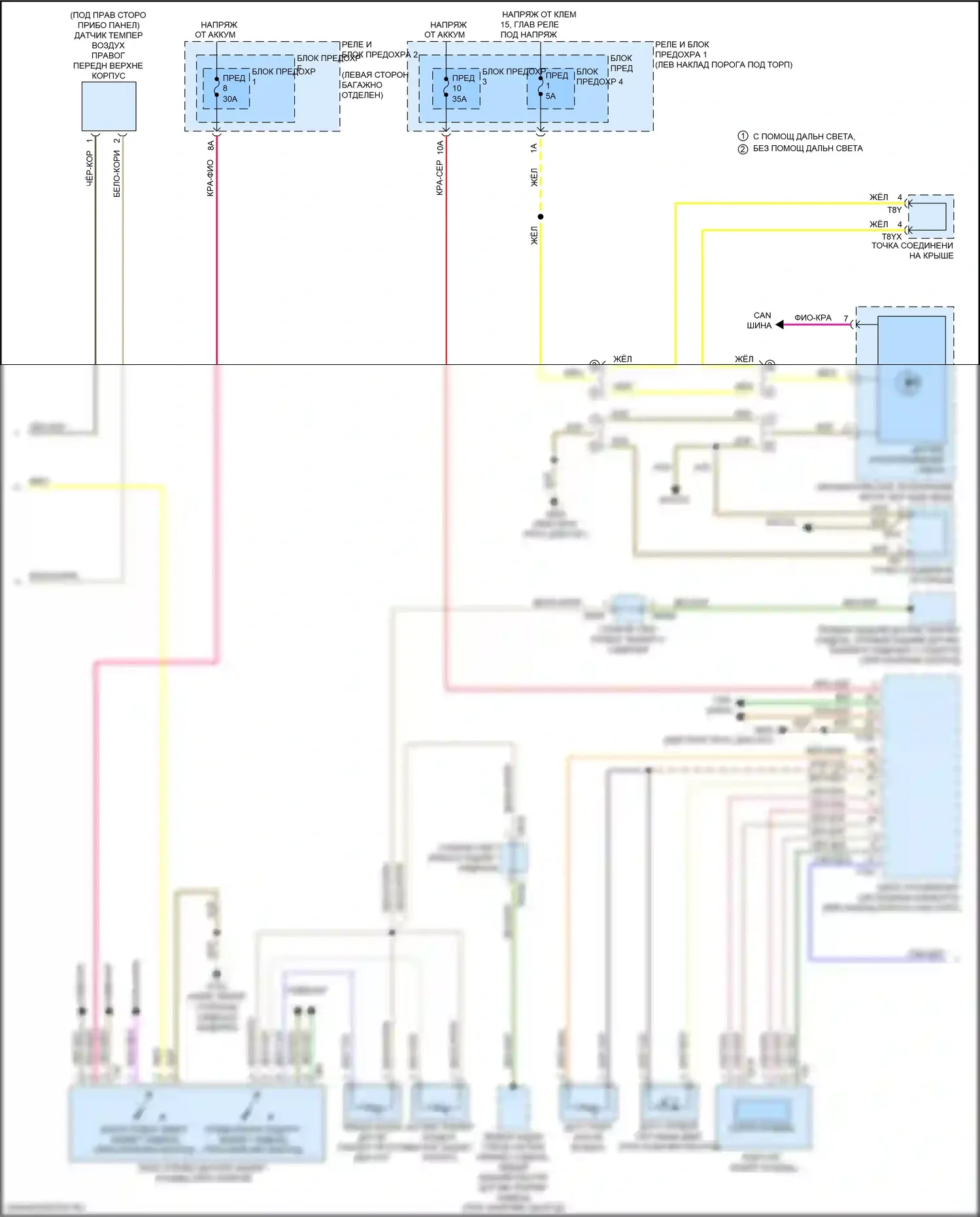 RS5 Audi F5 (2017-2019): Электросхема климат контроля, без climat (3 из 5) 