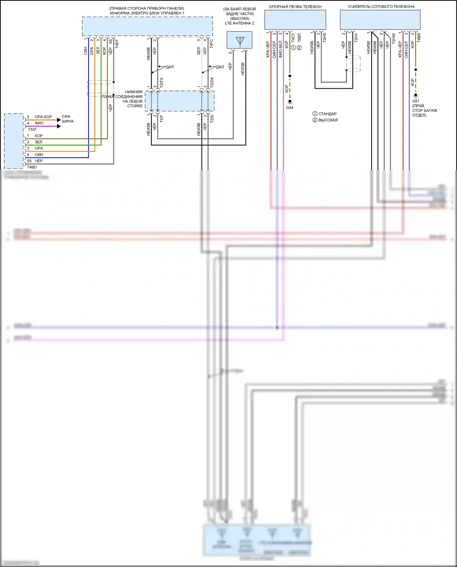 RS5 Audi F5 (2017-2019): Электросхема магнитолы, со звуком bang и olufsen (3 из 7) 