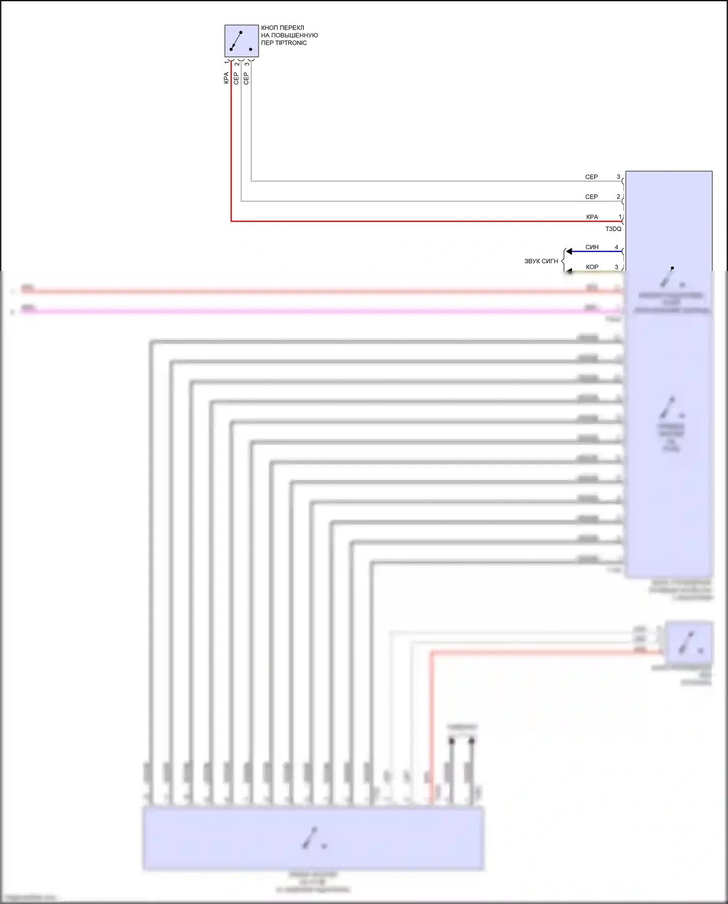 RS6 Audi C8 (2019-2024): Электросхема блока управления электронными системами рулевой колонки (2 из 2) 
