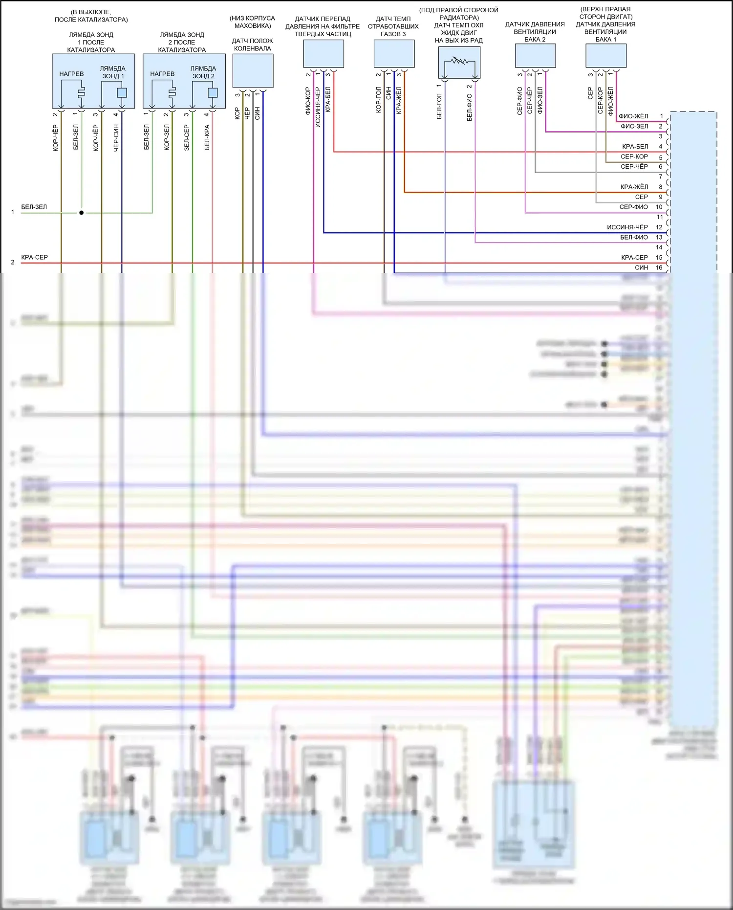RS6 Audi C8 (2019-2024): Электросхема двигателя 4.0l turbo hybrid (12 из 12) 