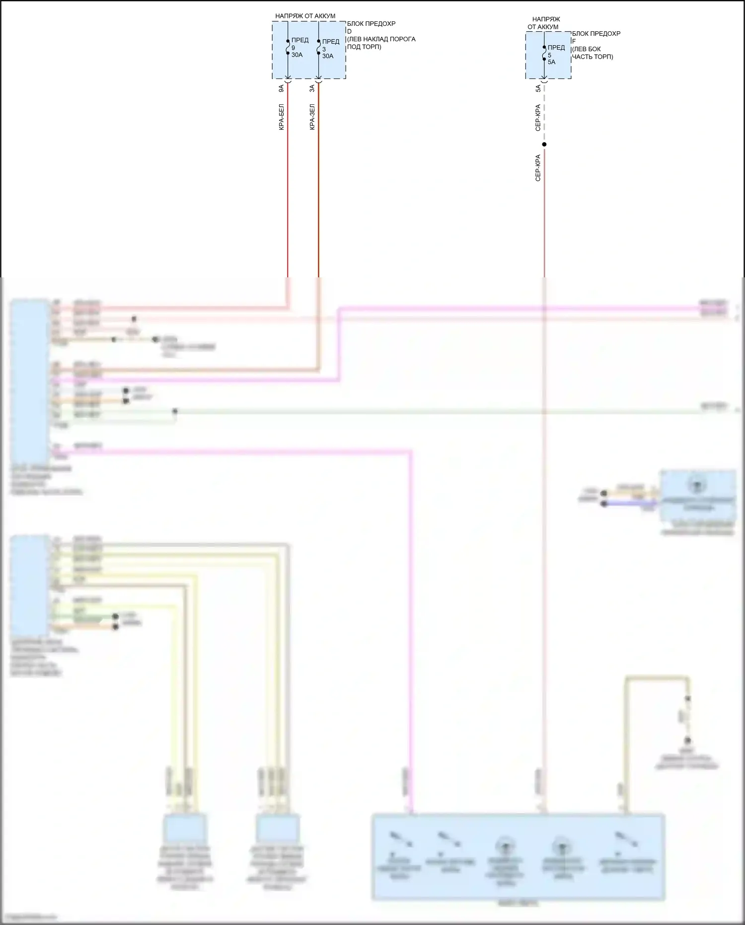 RS6 Audi C8 (2019-2024): Электросхема фар, без множественного матричного луча и дальнего света (1 из 3) 