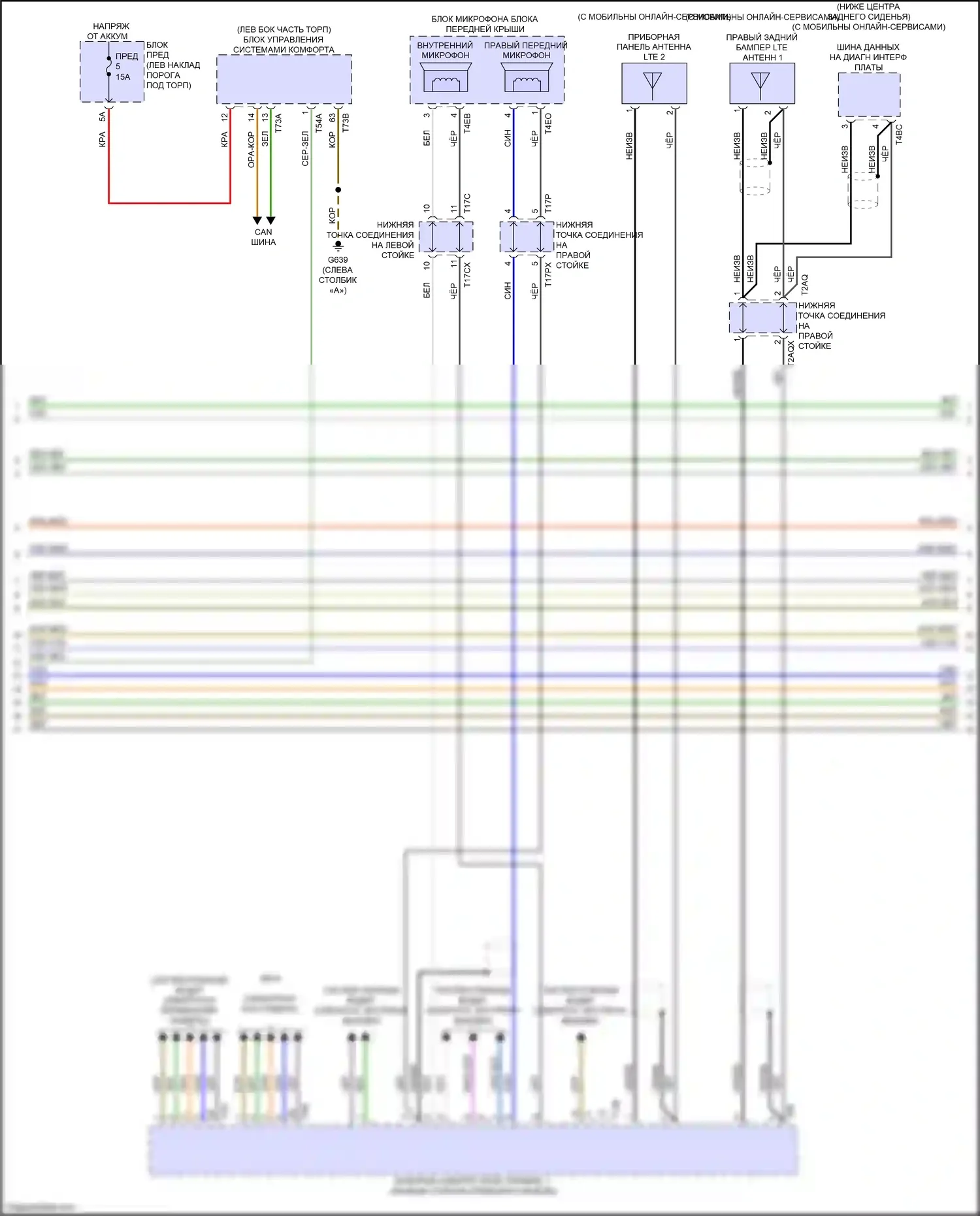 RS6 Audi C8 (2019-2024): Электросхема магнитолы, с усилителем, без звука bang и olufsen (5 из 6) 