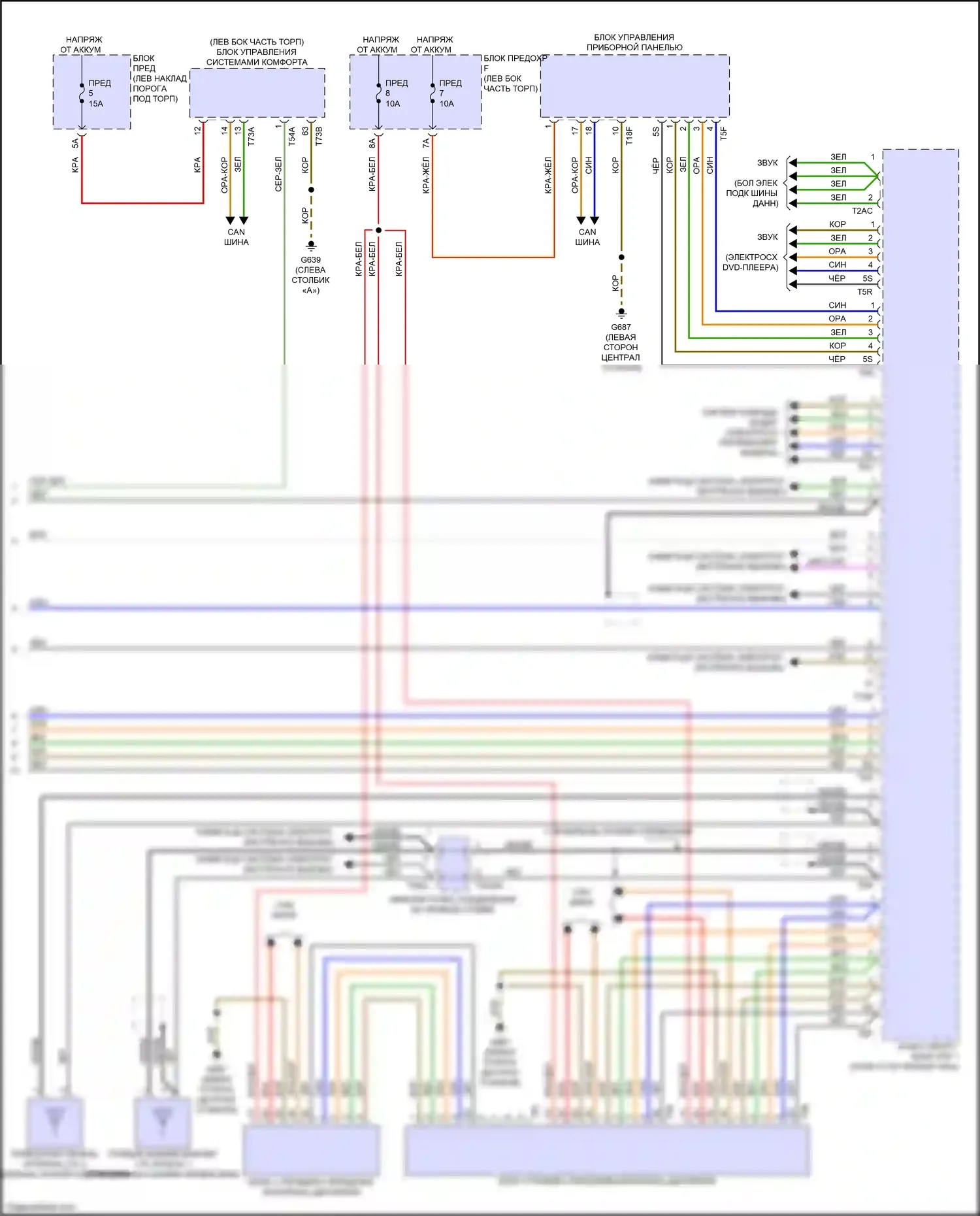 RS6 Audi C8 (2019-2024): Электросхема навигации, с усилителем и звуком bang и olufsen (6 из 6) 