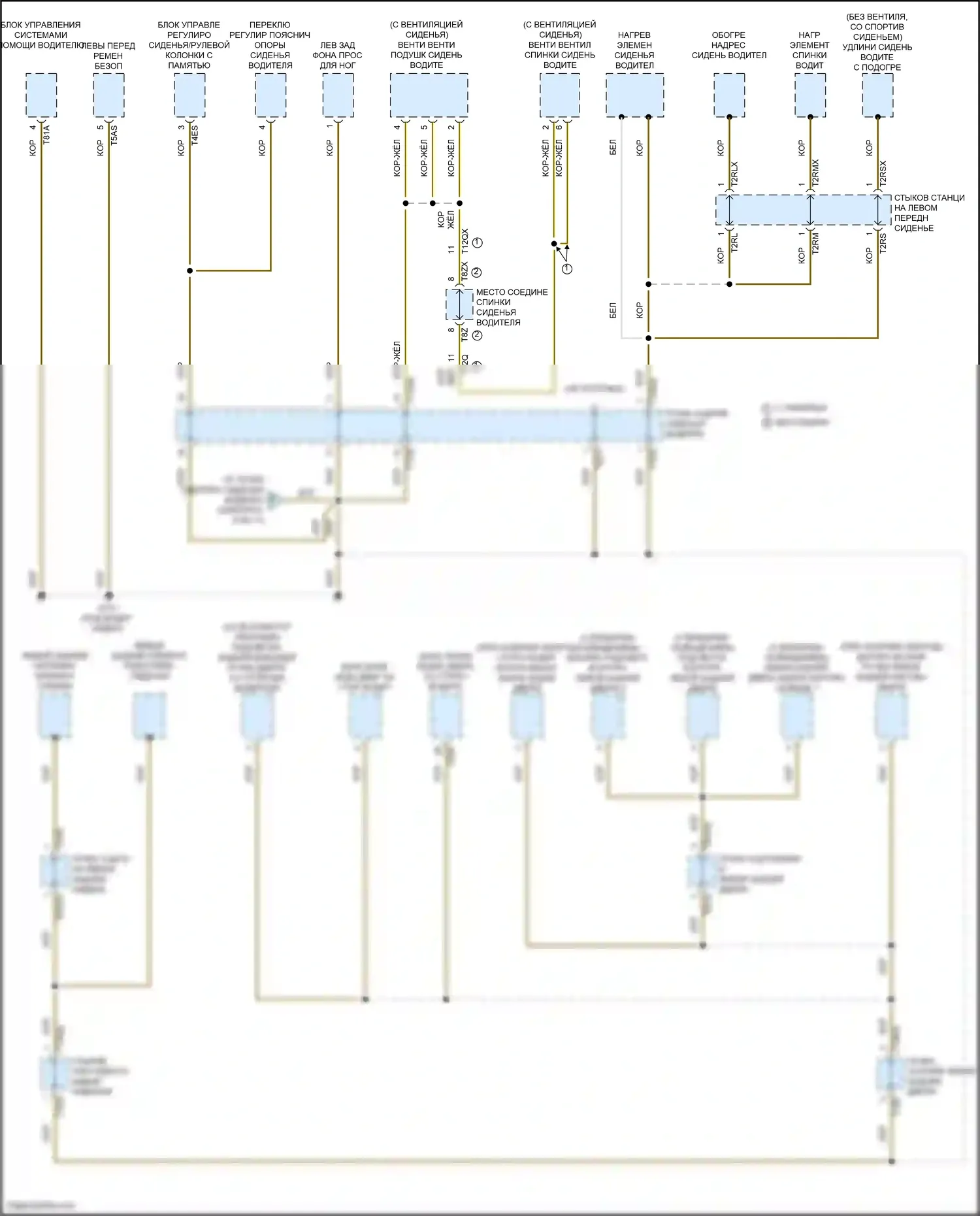 RS6 Audi C8 (2019-2024): Электросхема разводки массы (8 из 11) 