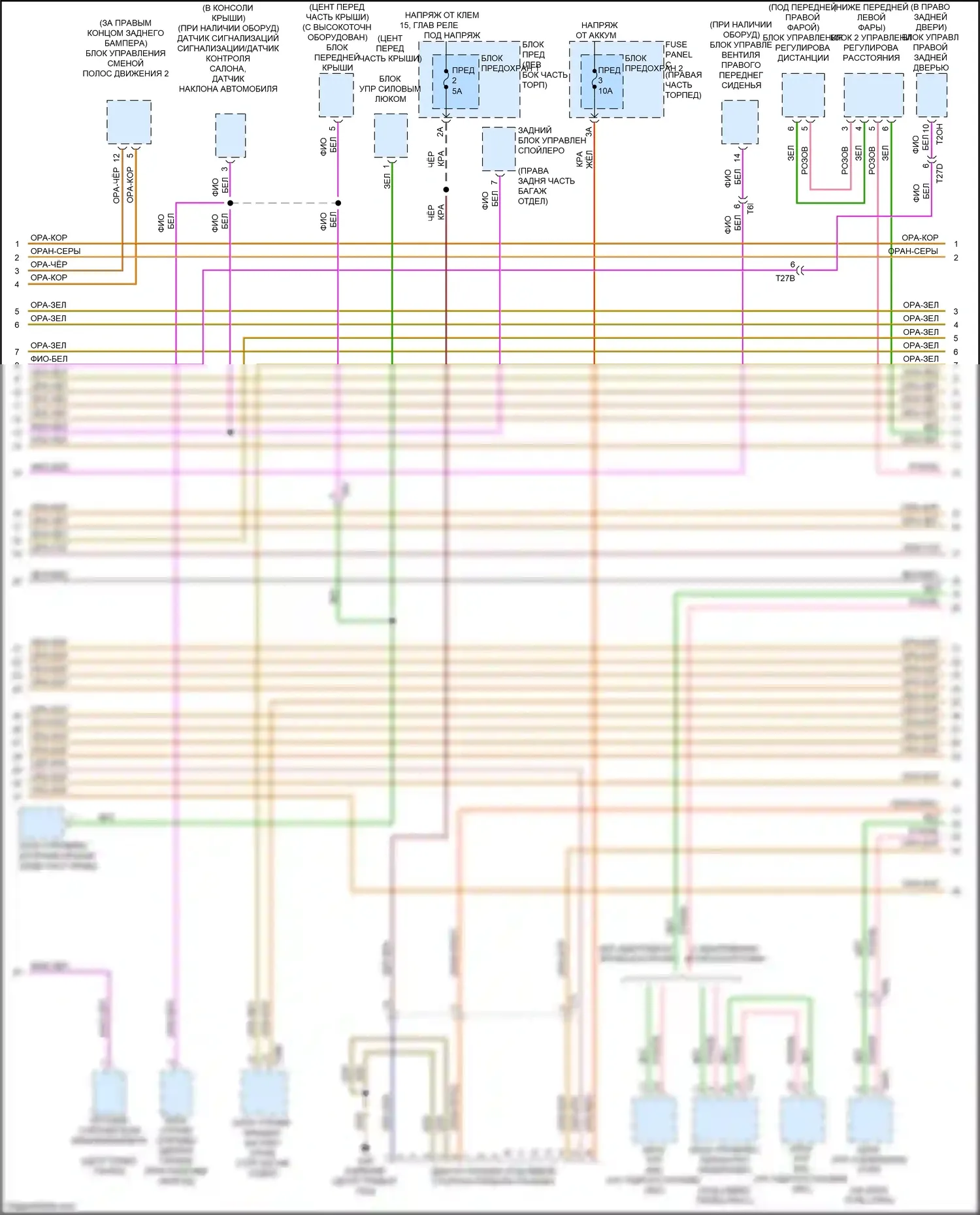 RS7 Audi I рестайлинг (2014-2018): Can шина электросхема (3 из 4) 