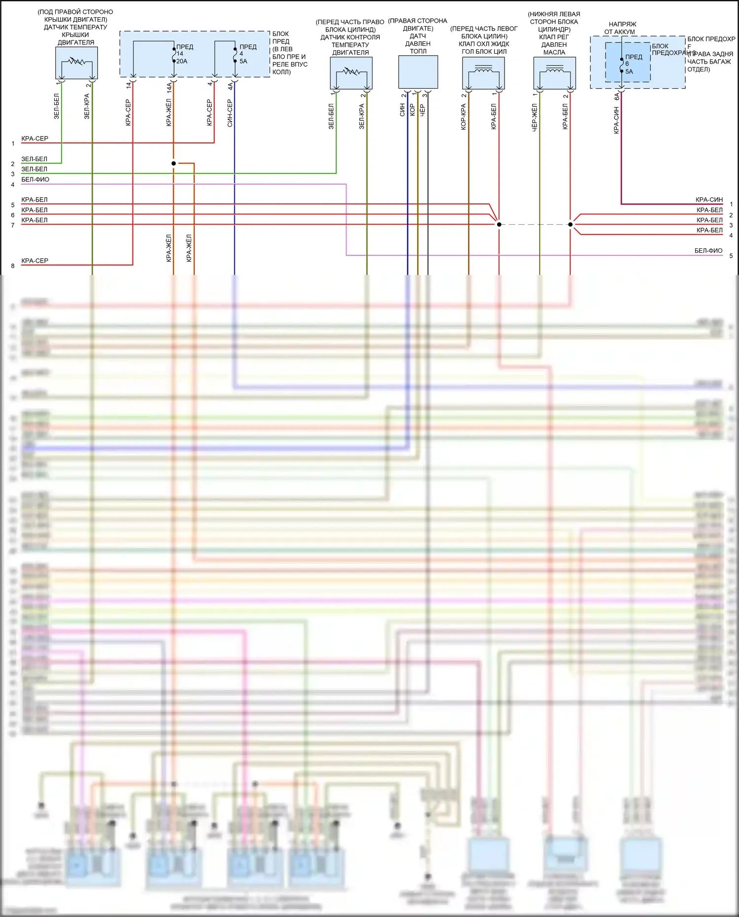 RS7 Audi I рестайлинг (2014-2018): Электросхема двигателя 4.0л турбо (11 из 12) 