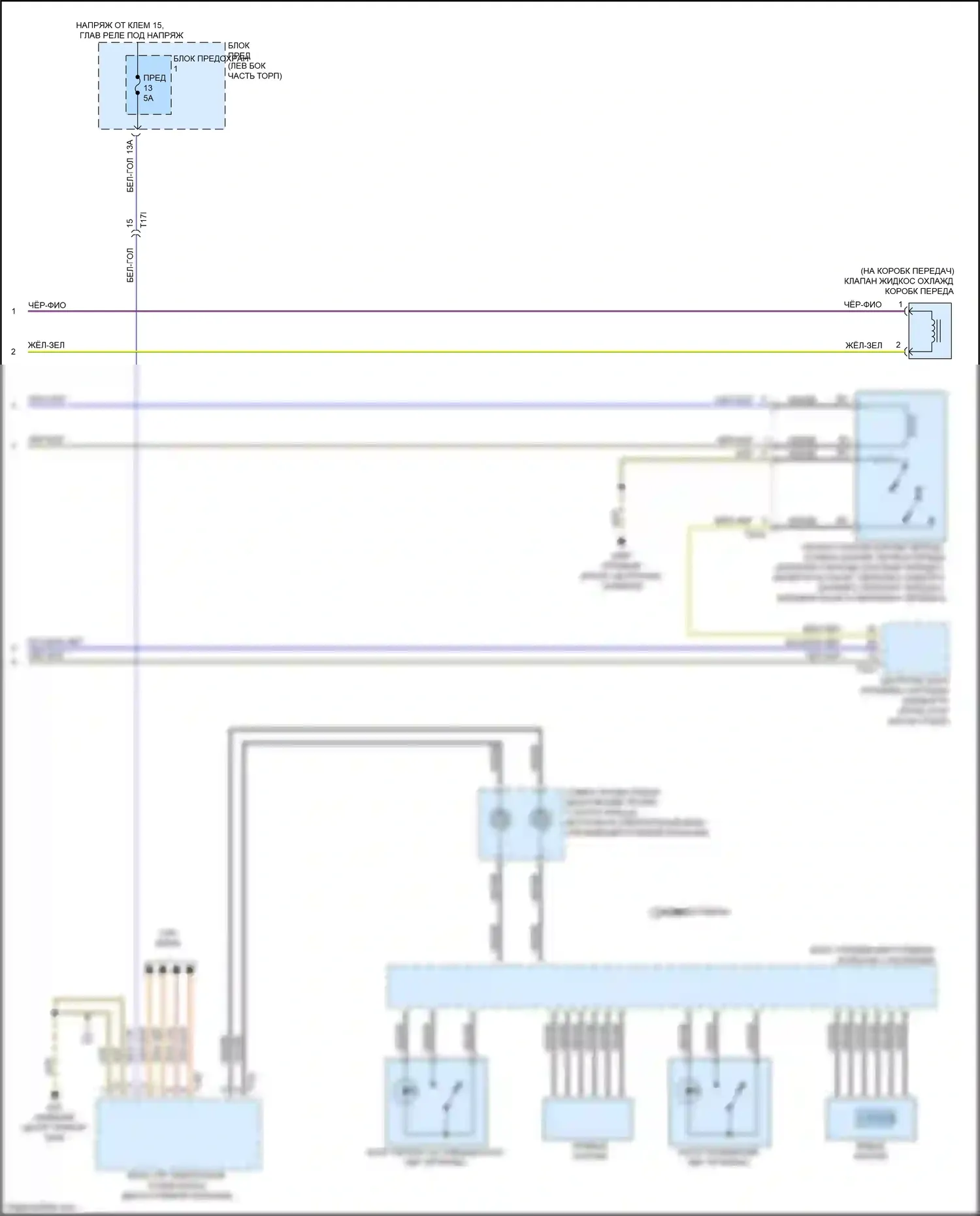 RS7 Audi I рестайлинг (2014-2018): Электросхема автоматической коробки передач (3 из 3) 