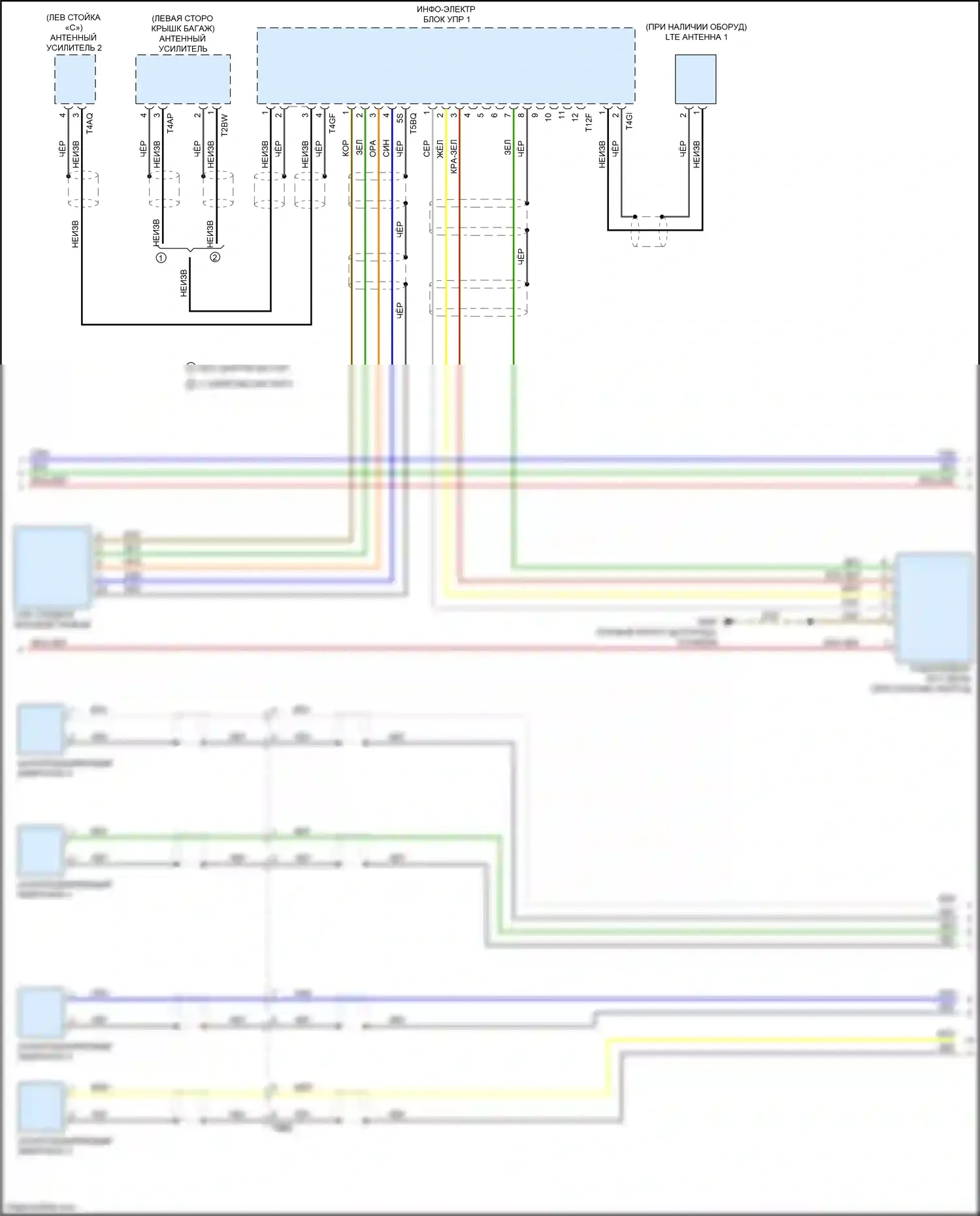 RS7 Audi I рестайлинг (2014-2018): Электросхема навигации, премиум (3 из 4) 