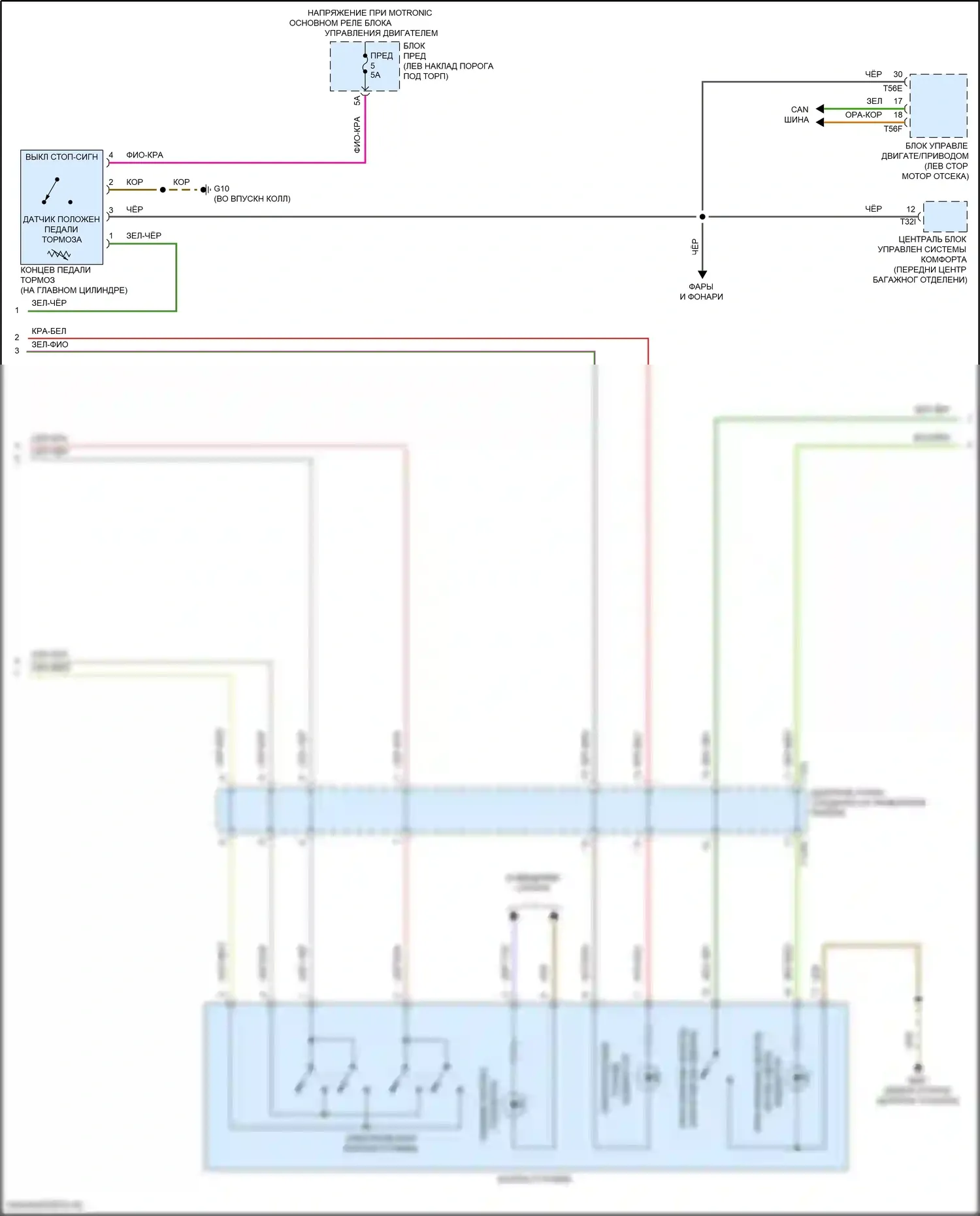 RS7 Audi II (2019-2024): Антиблокировочная система abs электросхема (2 из 3) 