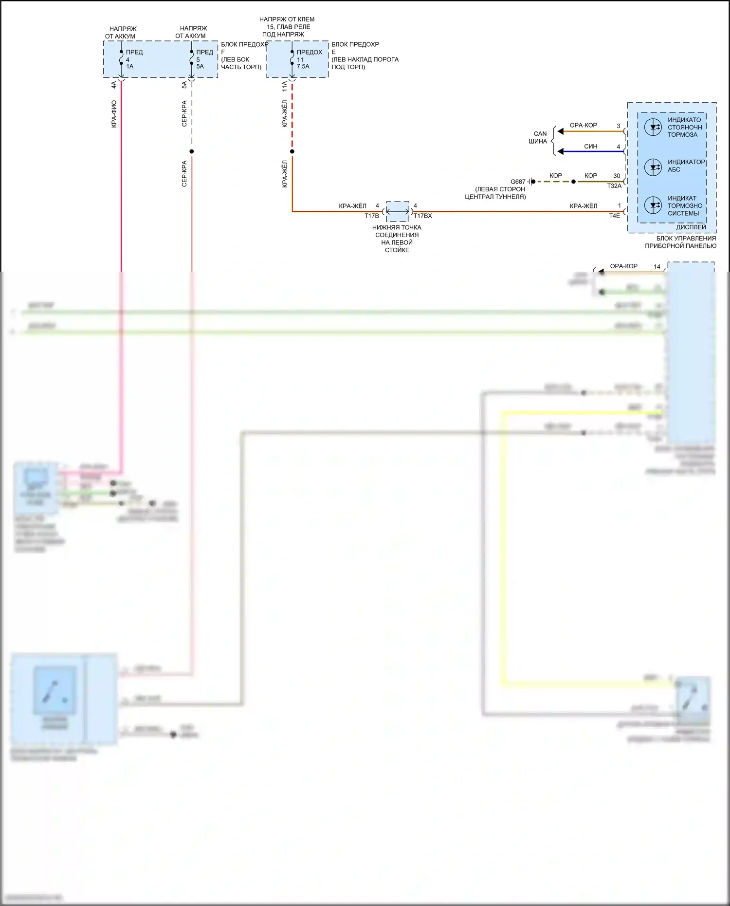 RS7 Audi II (2019-2024): Антиблокировочная система abs электросхема (3 из 3) 