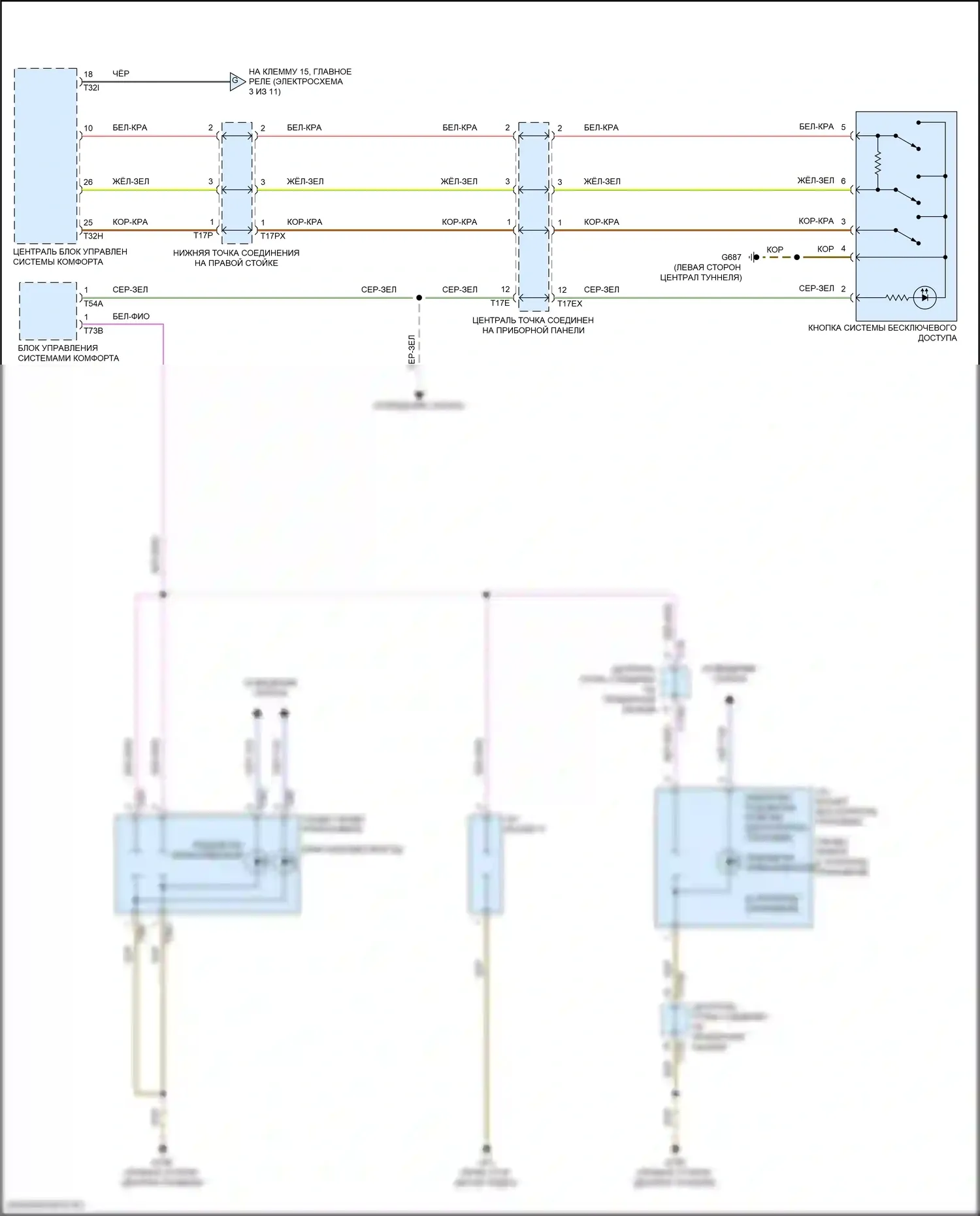 RS7 Audi II (2019-2024): Электросхема блока предохранителей реле (2 из 11) 