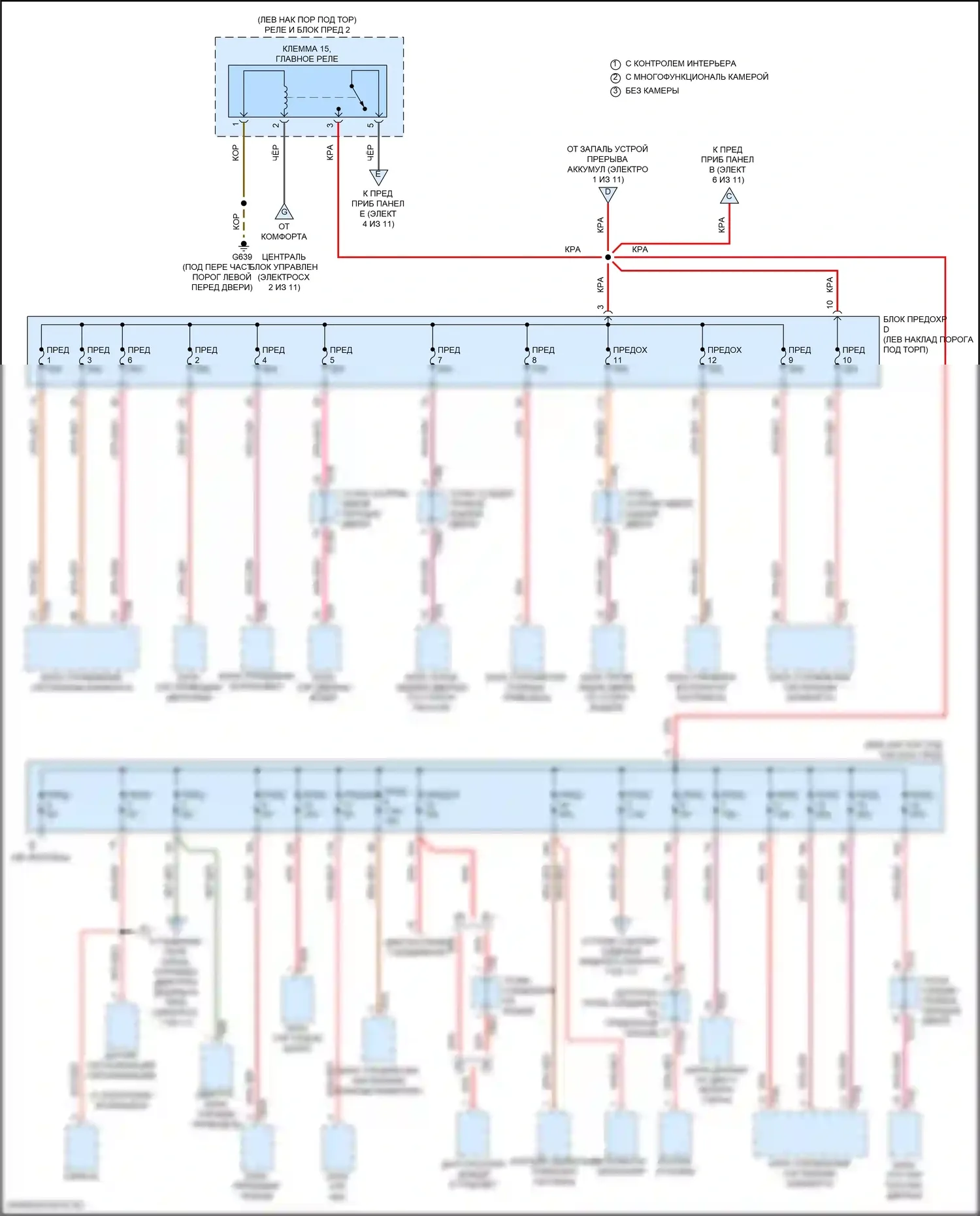 RS7 Audi II (2019-2024): Электросхема блока предохранителей реле (3 из 11) 