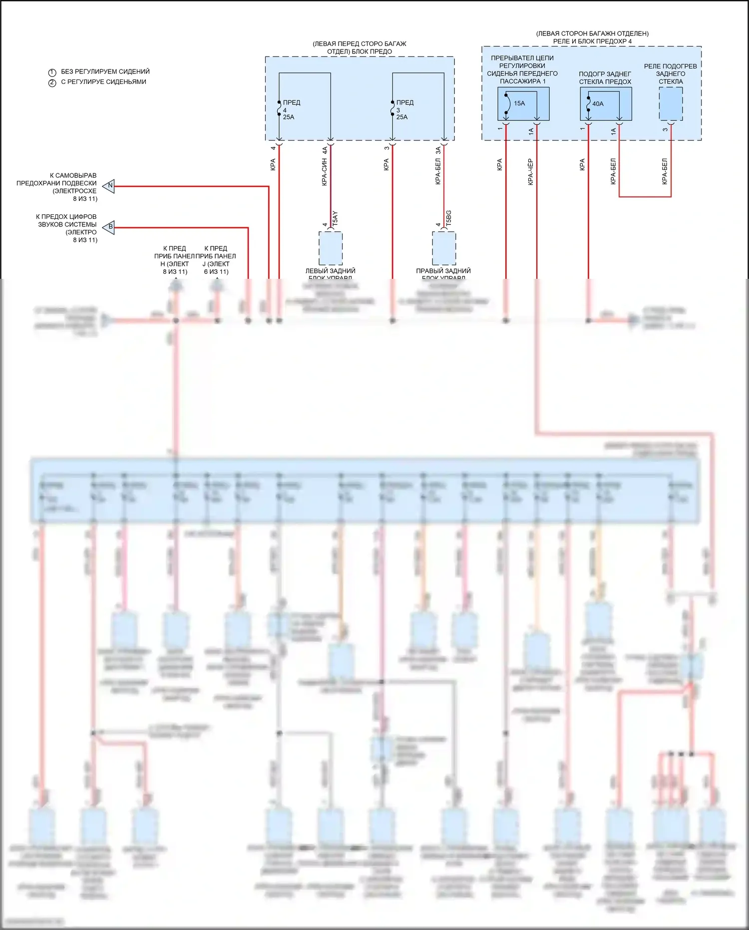 RS7 Audi II (2019-2024): Электросхема блока предохранителей реле (5 из 11) 