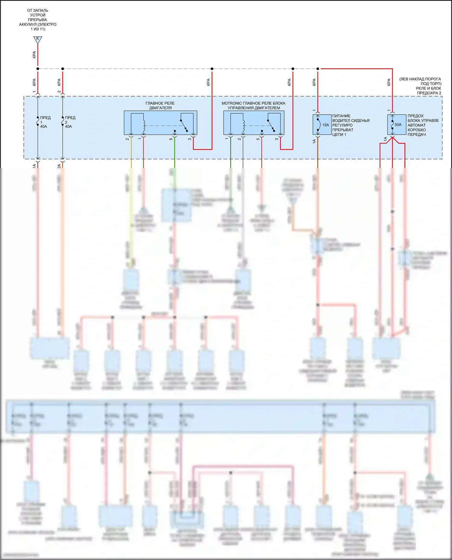 RS7 Audi II (2019-2024): Электросхема блока предохранителей реле (7 из 11) 