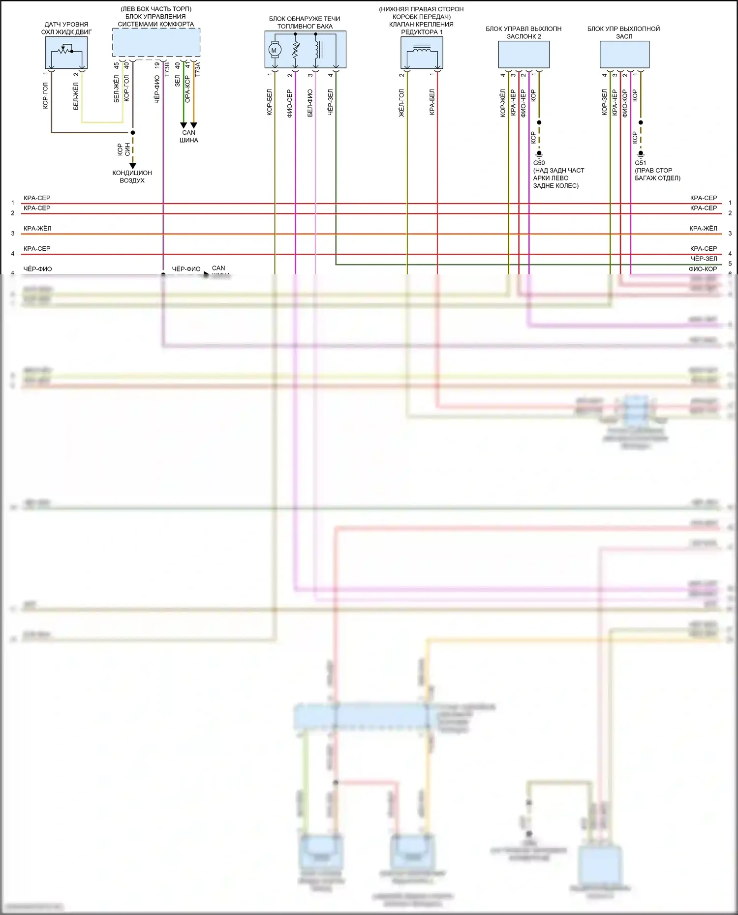 RS7 Audi II (2019-2024): Электросхема двигателя 4.0l turbo hybrid (2 из 12) 