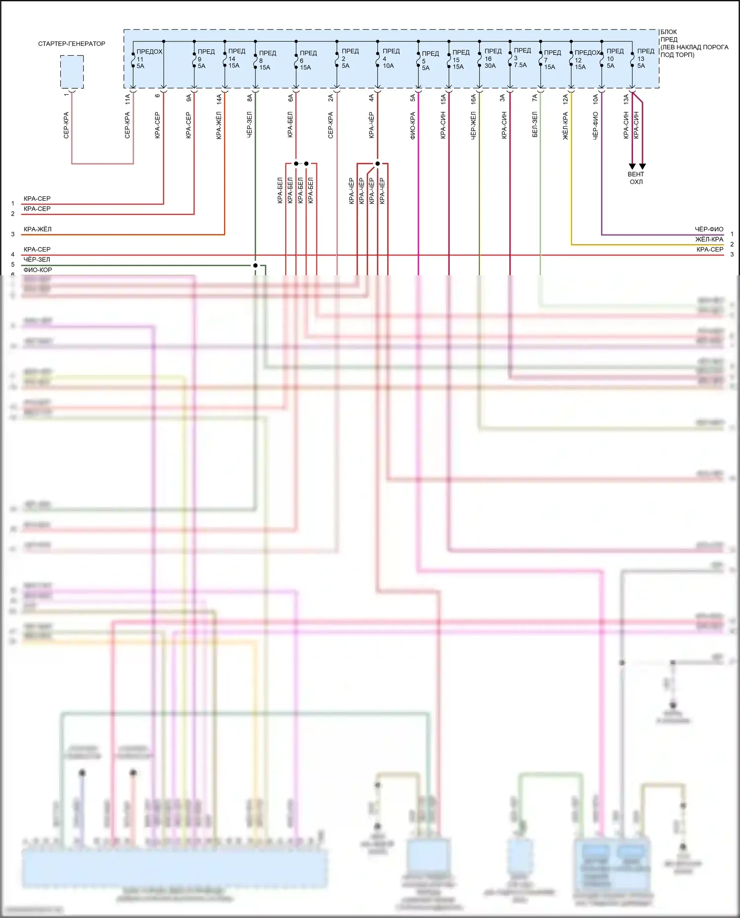 RS7 Audi II (2019-2024): Электросхема двигателя 4.0l turbo hybrid (3 из 12) 
