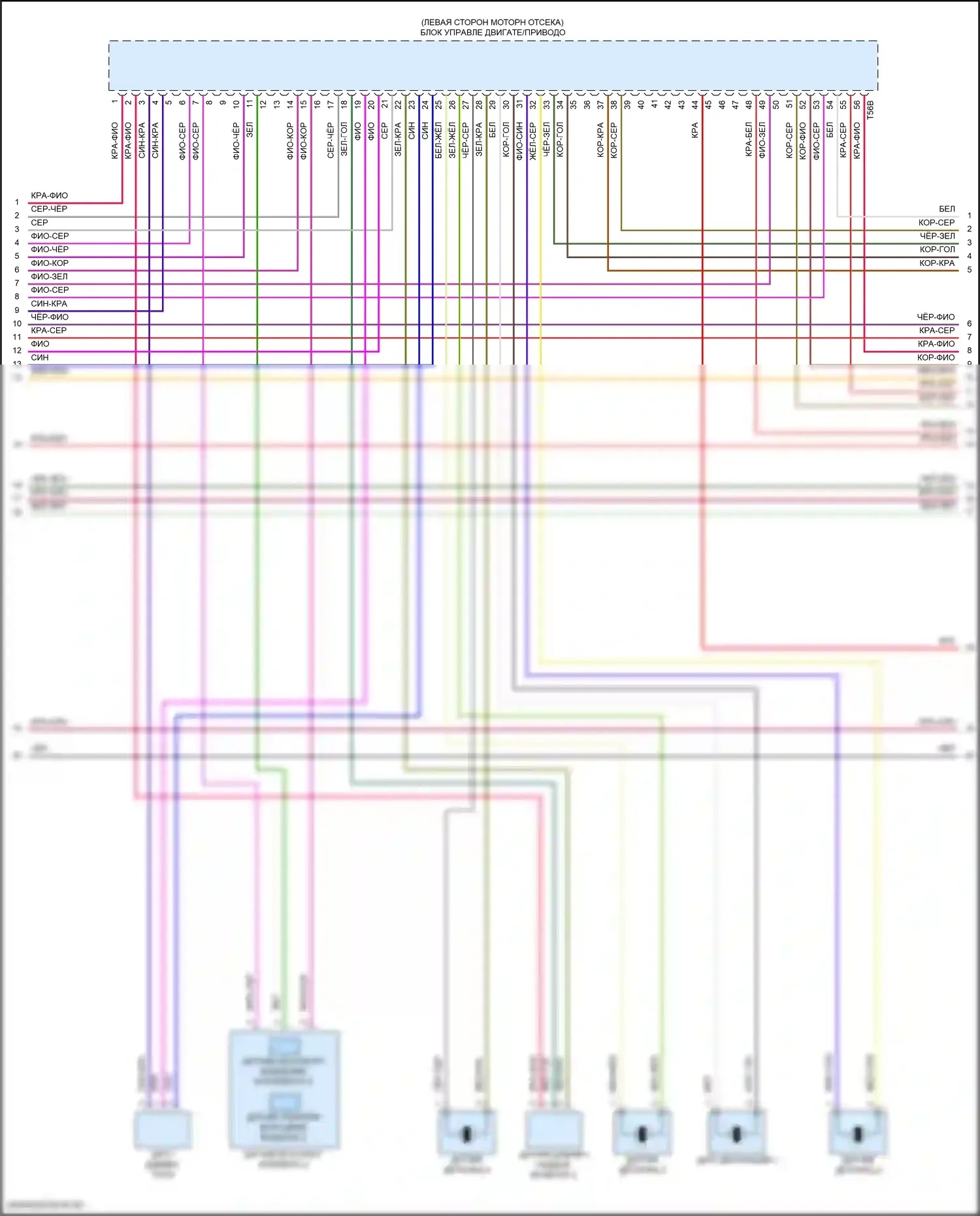 RS7 Audi II (2019-2024): Электросхема двигателя 4.0l turbo hybrid (5 из 12) 