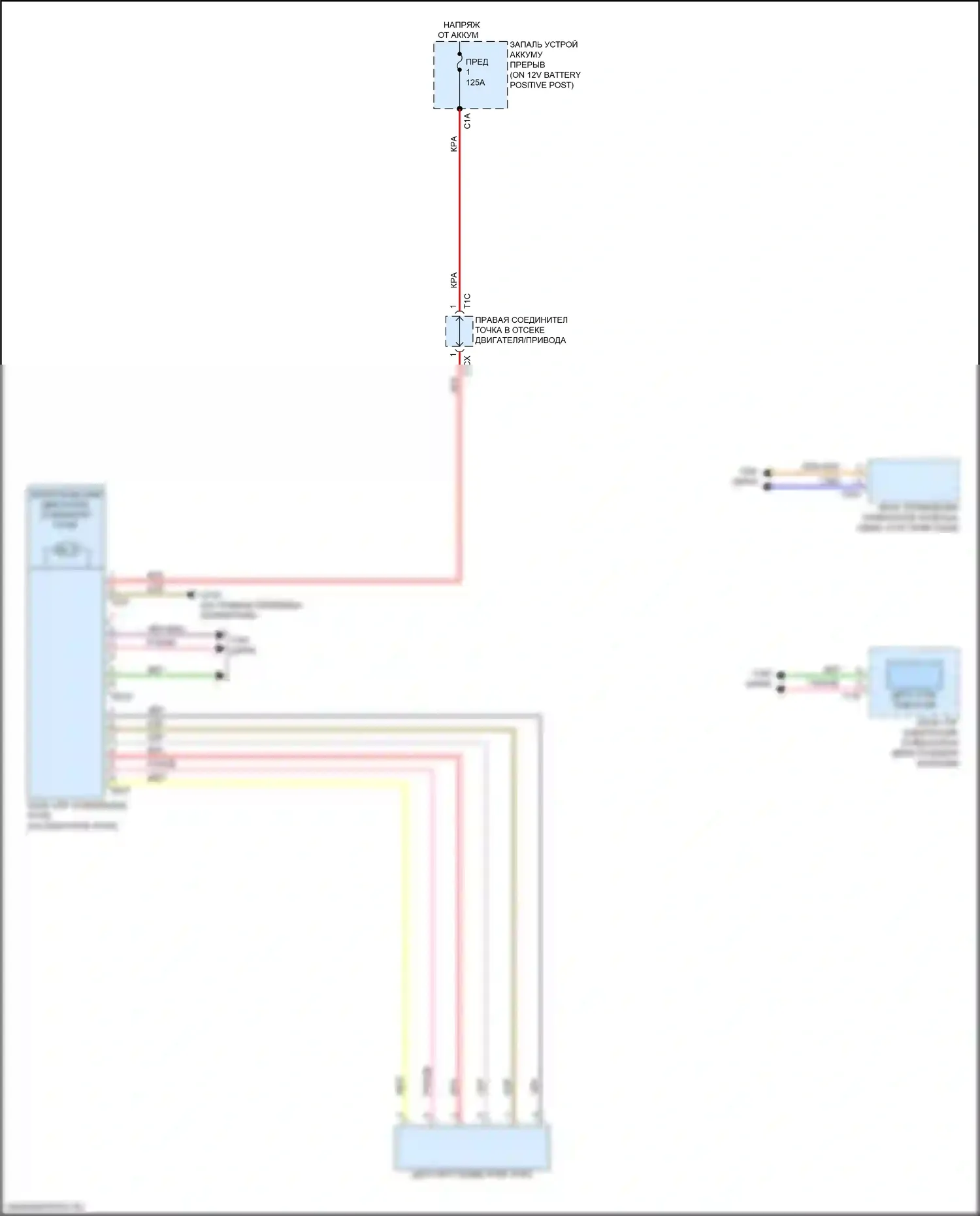 RS7 Audi II (2019-2024): Электрический усилитель руля электросхема 