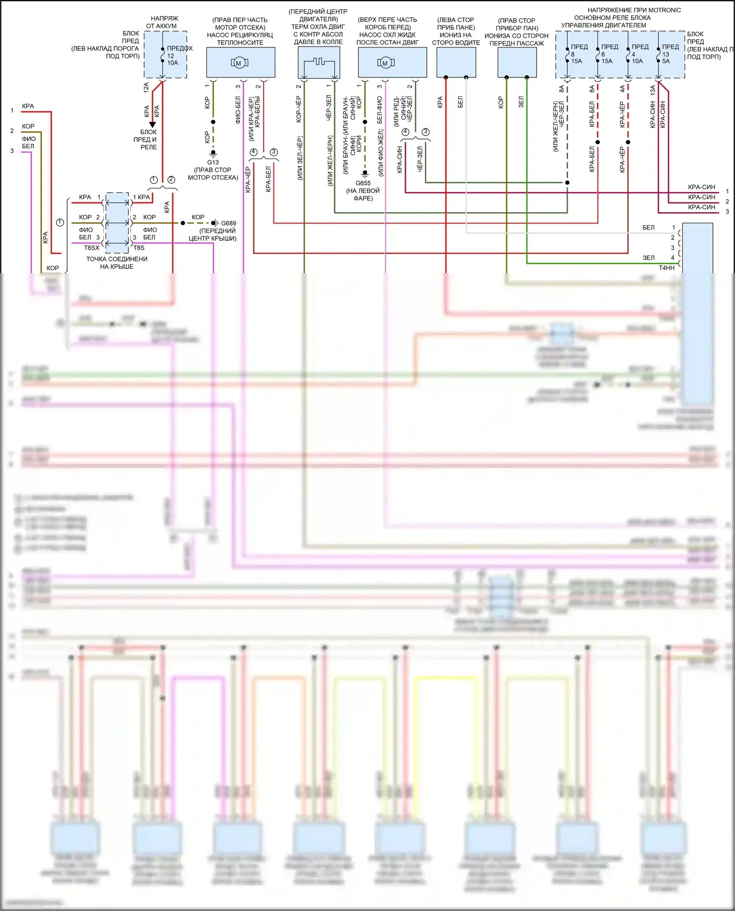 RS7 Audi II (2019-2024): Электросхема климат контроля, без climat (4 из 6) 
