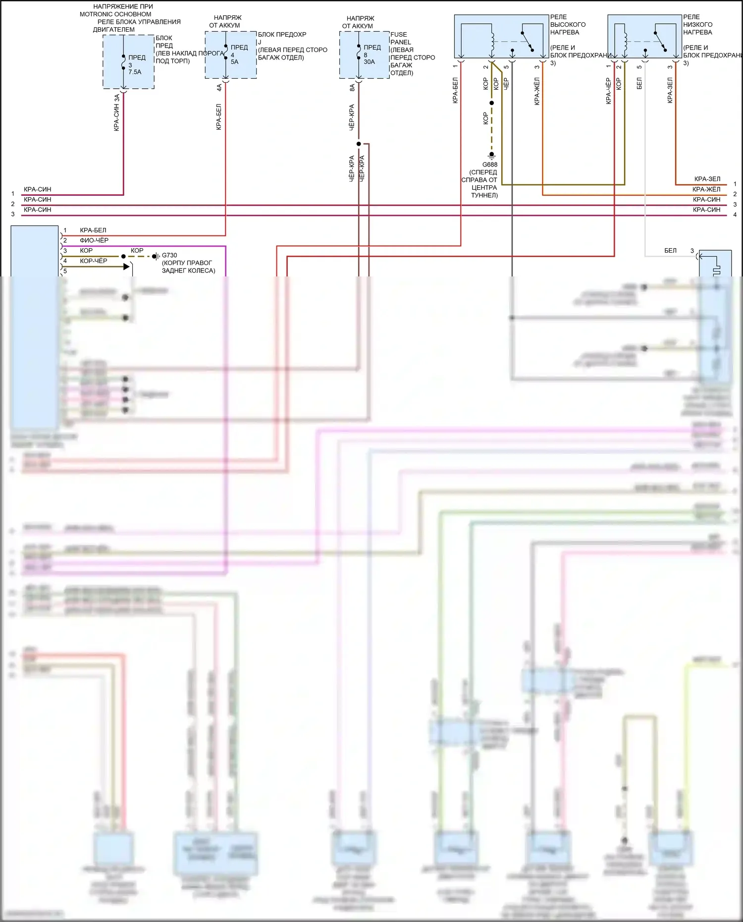 RS7 Audi II (2019-2024): Электросхема климат контроля, без climat (5 из 6) 